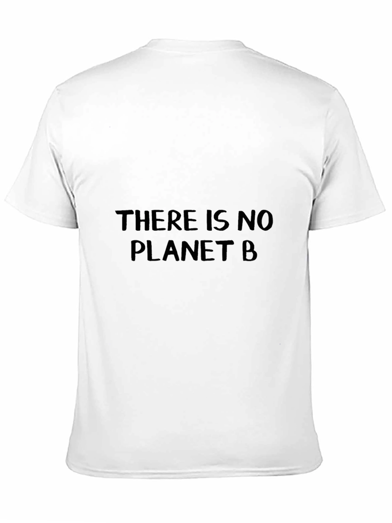 Black Eco-Friendly "There Is No Planet B" Black T-Shirt view 11