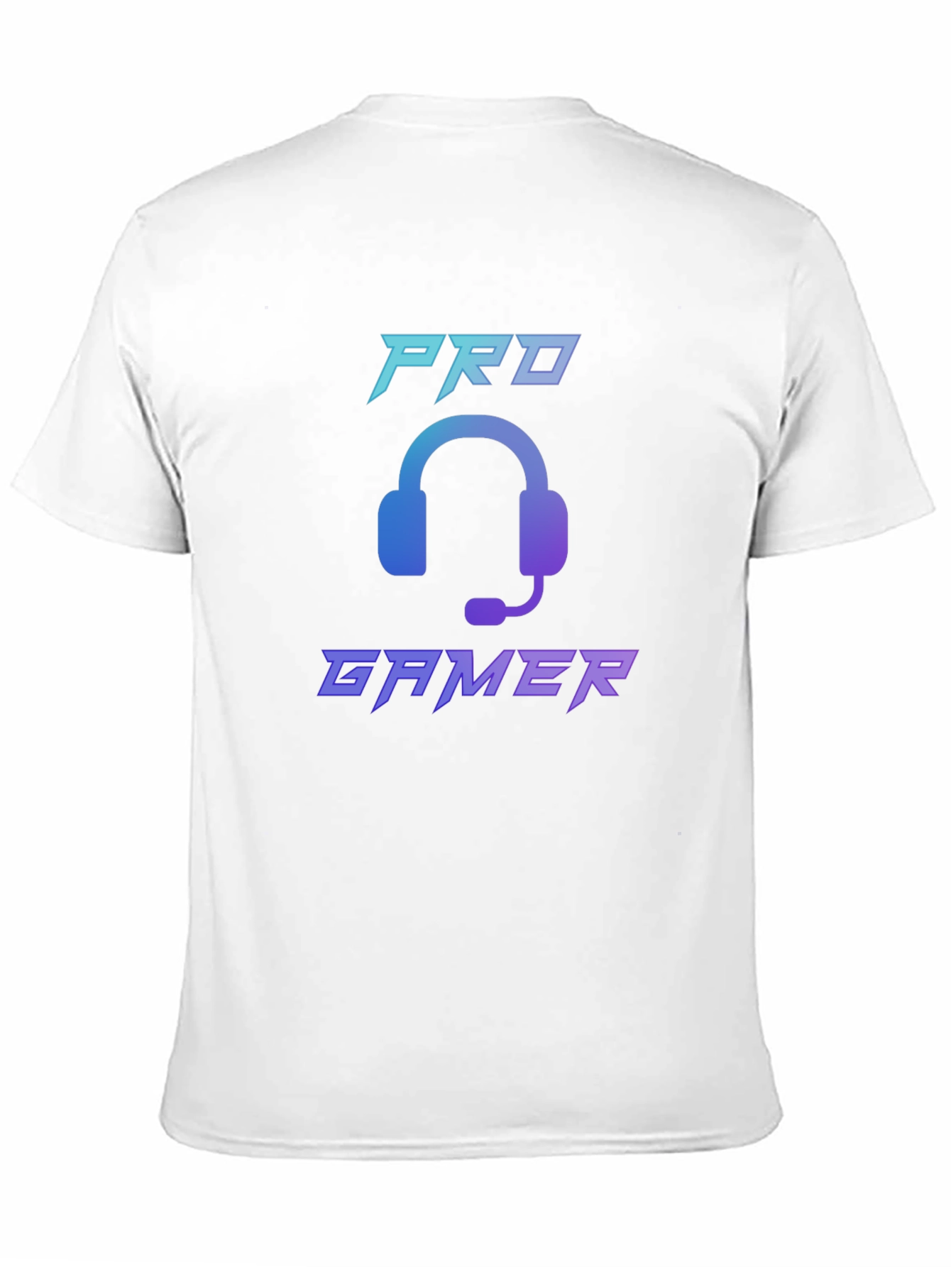 Black Pro Gamer T-Shirt - Cool Gaming Headset Design view 11