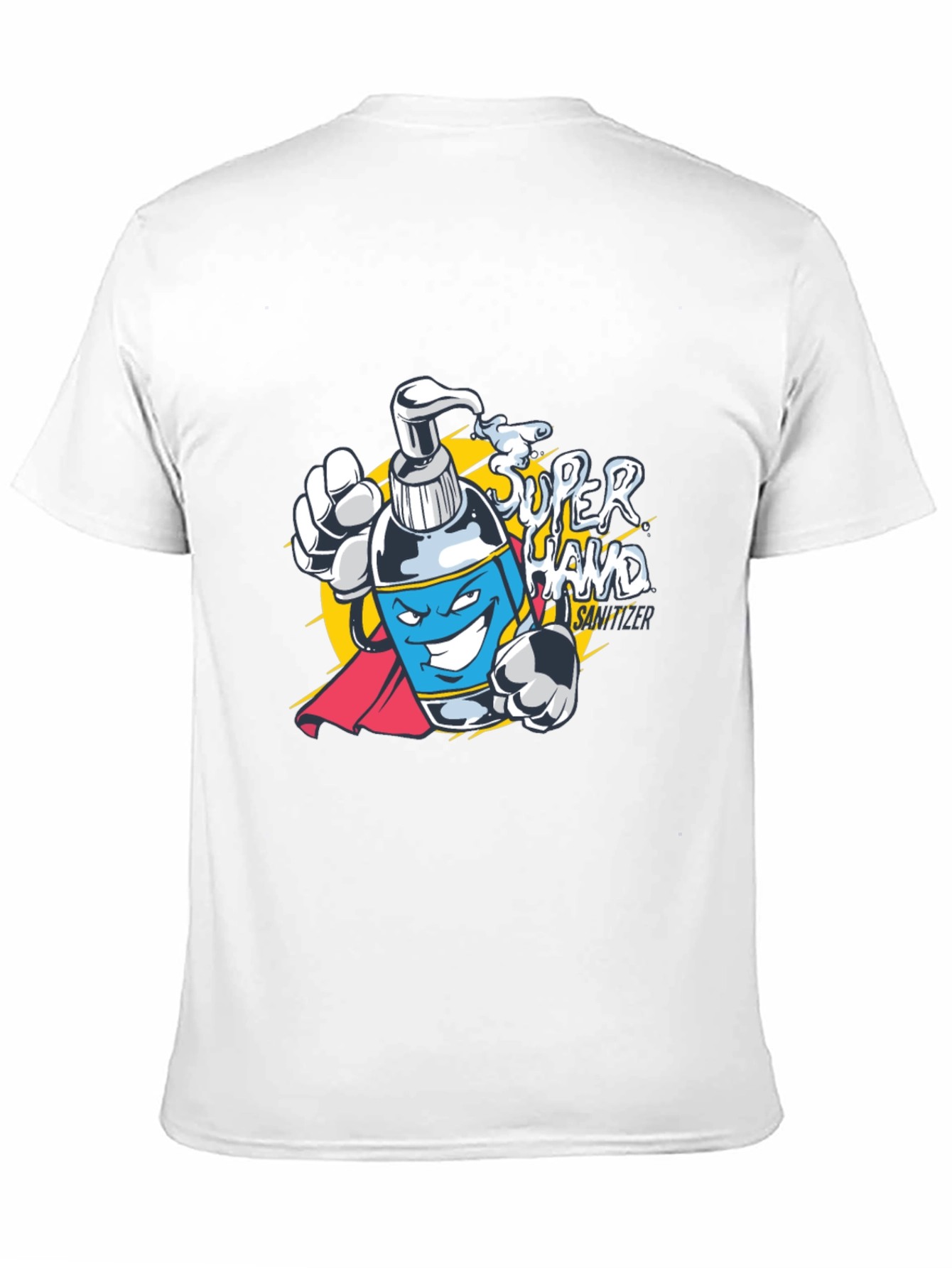 Black Super Hand Sanitizer Graphic T-Shirt - Black view 11