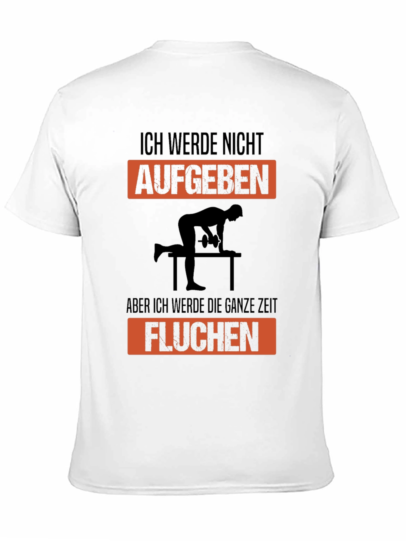 Black Ich Werde Nicht Aufgeben Graphic T-Shirt view 11