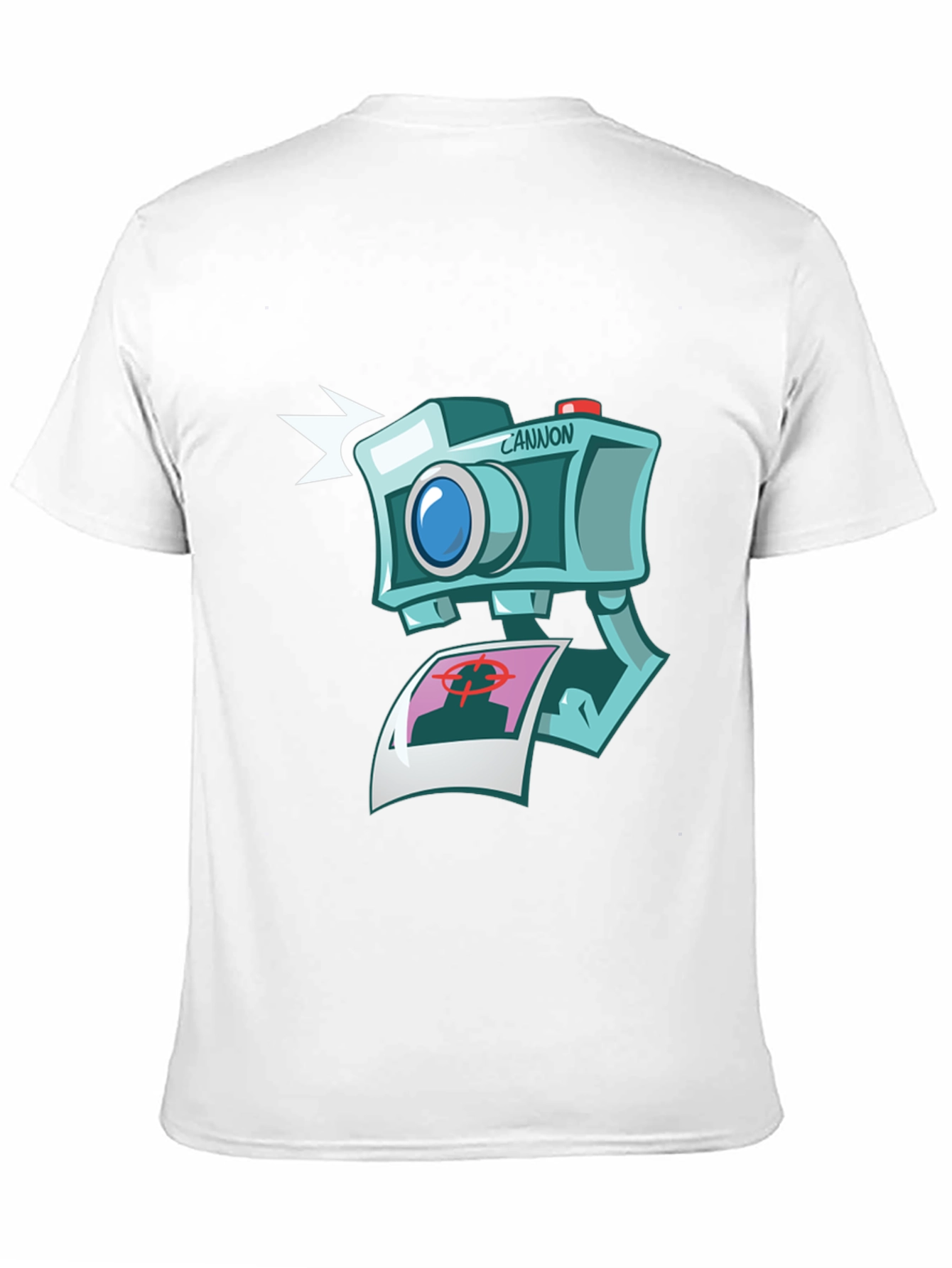 Black Camera Cartoon Graphic Black T-Shirt view 11