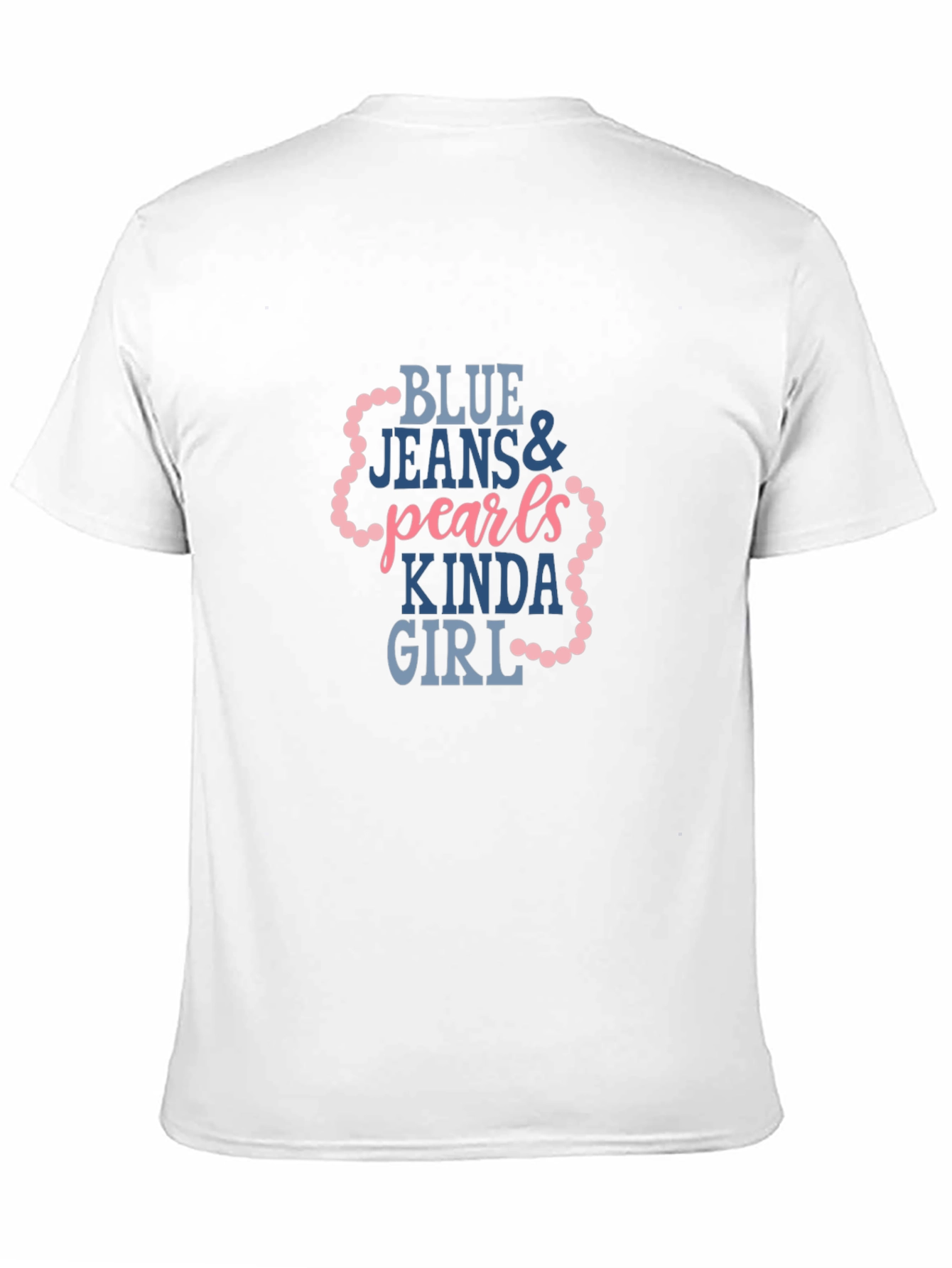 Black Blue Jeans & Pearls Kinda Girl Graphic Tee view 11