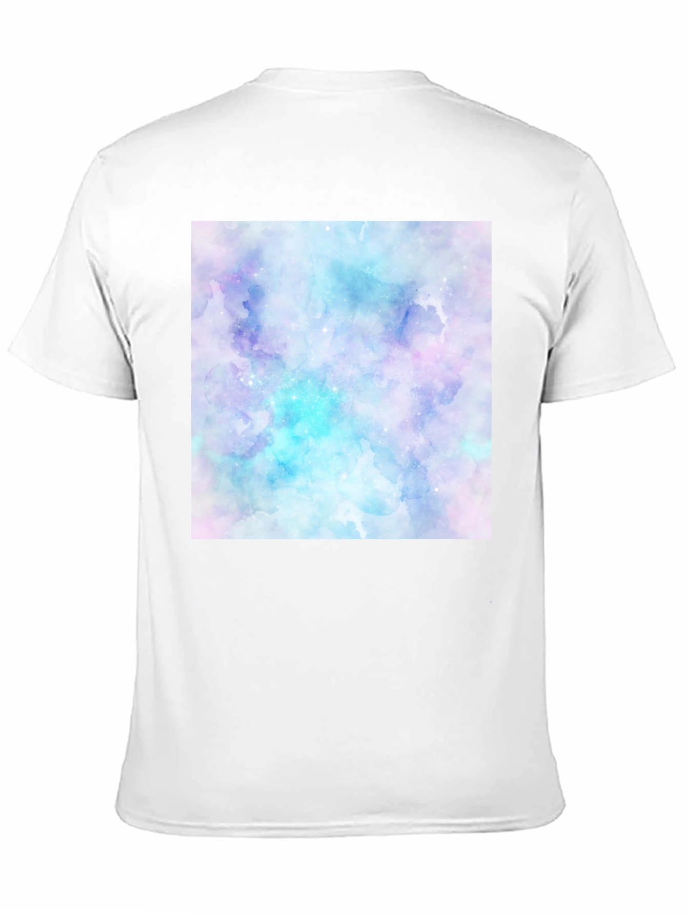 Black Watercolor Galaxy Graphic Tee - Men's Black T-Shirt view 11