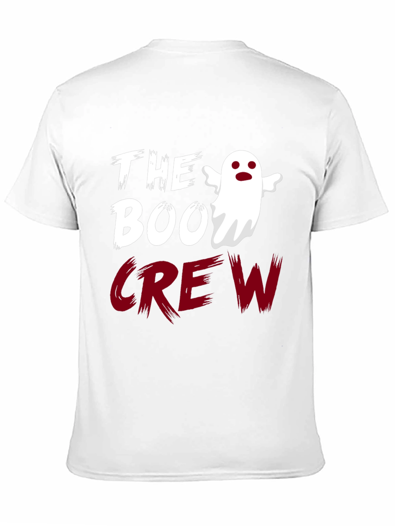 Black The Boo Crew Ghost Halloween T-Shirt view 11