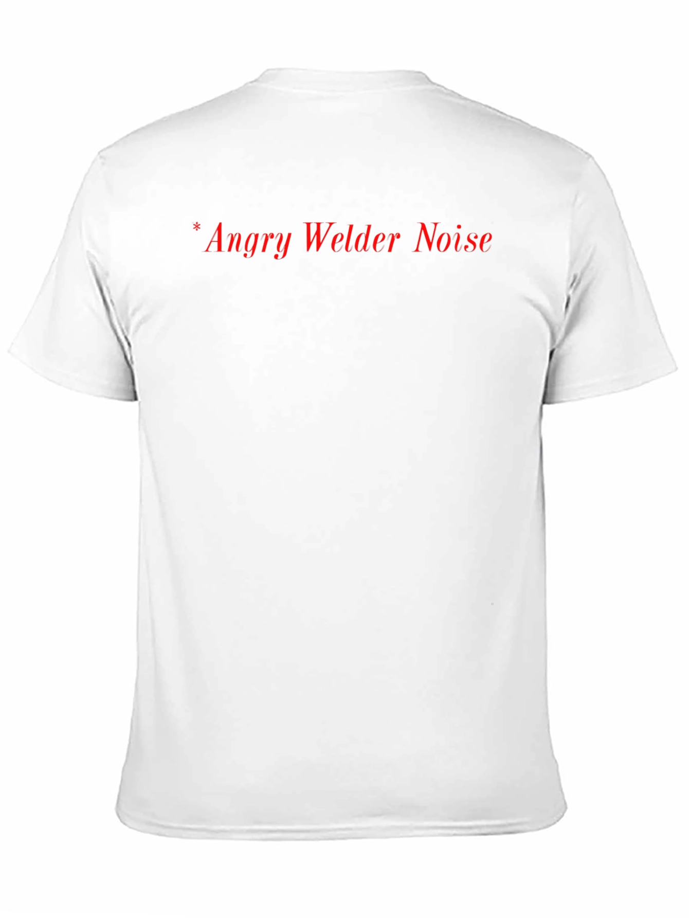 Black Angry Welder Noise T-Shirt - Black Crew Neck Tee view 11