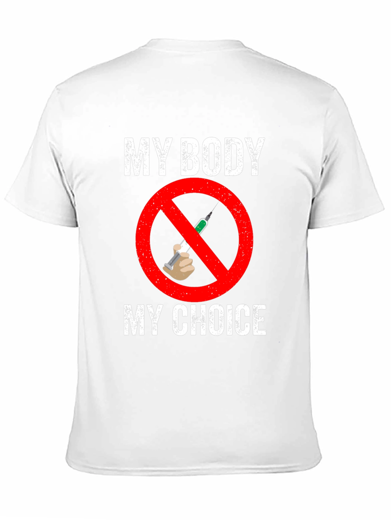Black My Body, My Choice Anti-Vaccine T-Shirt view 11