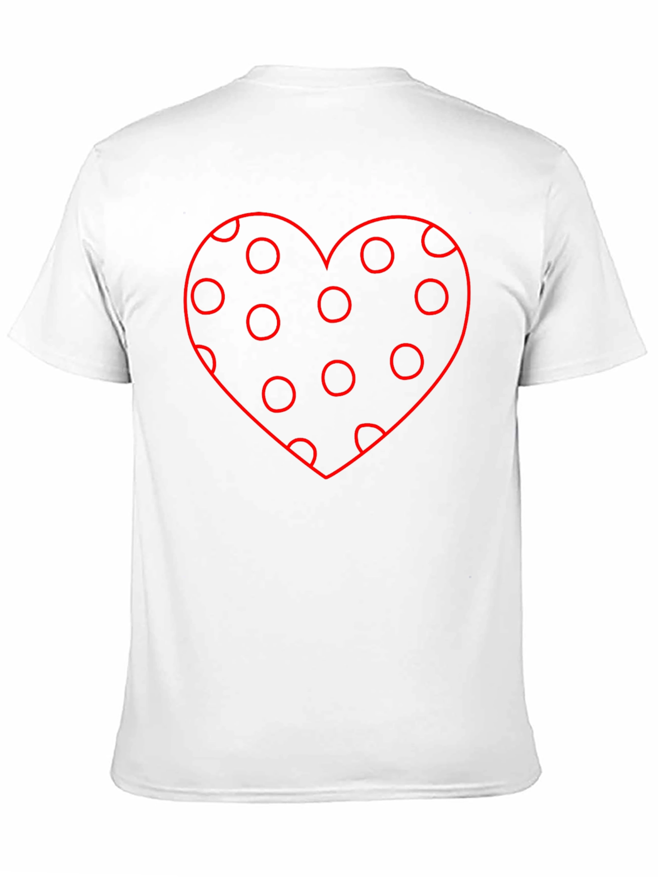 Black Polka Dot Heart Graphic Tee - Black view 11