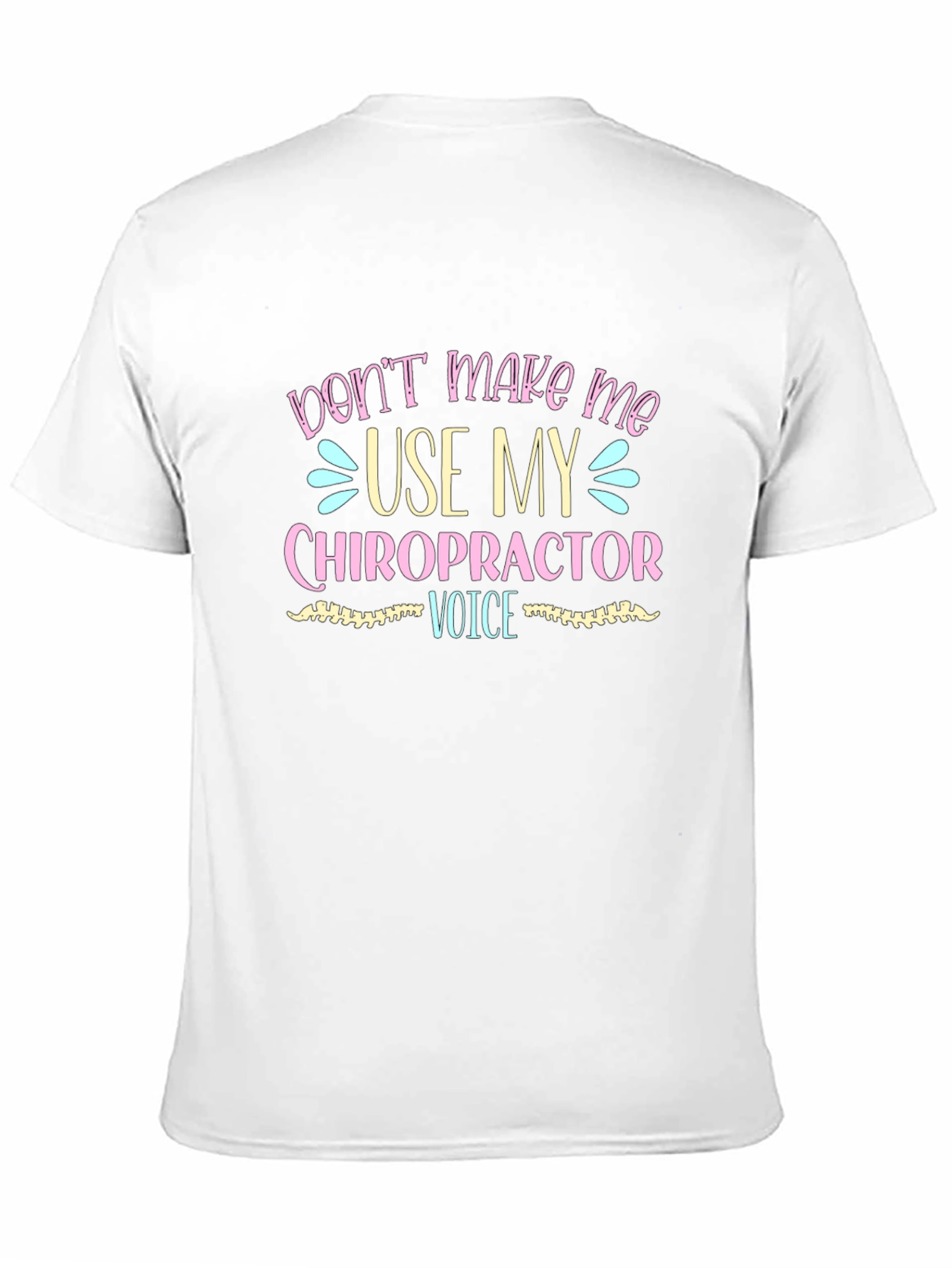 Black Chiropractor Voice Graphic Tee - Black view 11