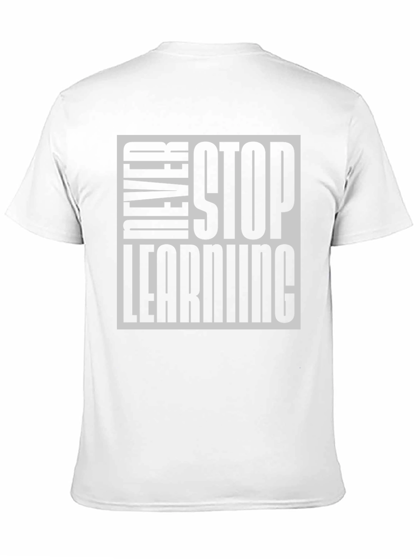Black Never Stop Learning Black Graphic Tee view 11