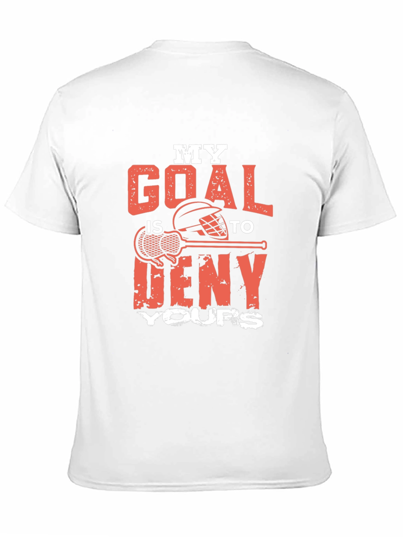Black Lacrosse Goalie T-Shirt - Deny Your Goals! view 11