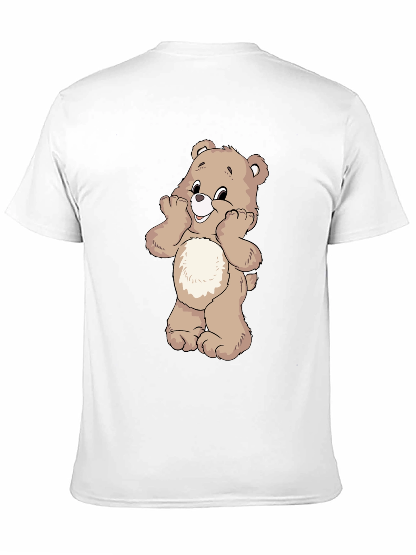 Black Cute Bear Graphic Black T-Shirt view 11