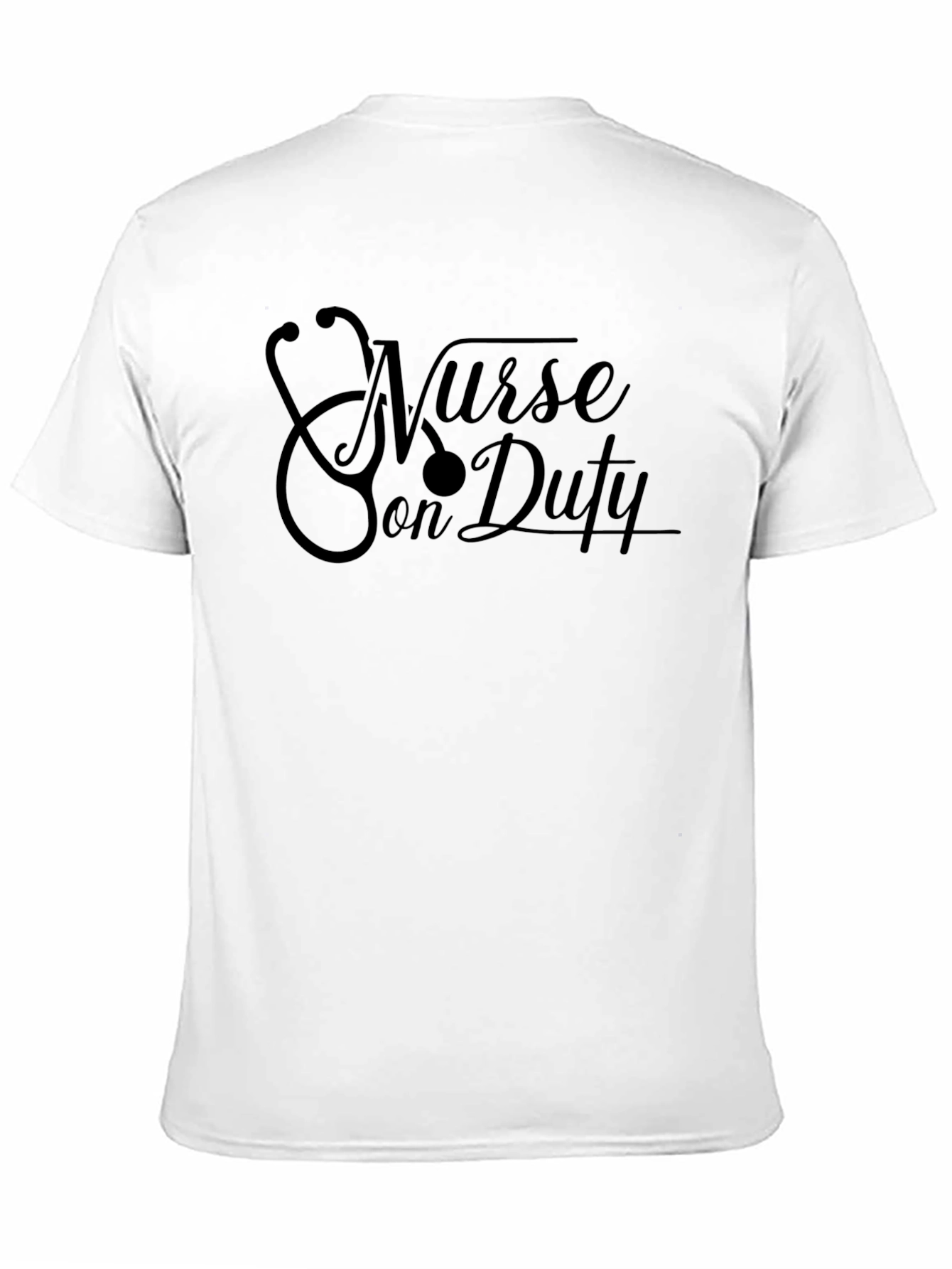 Black Nurse on Duty Black T-Shirt view 11