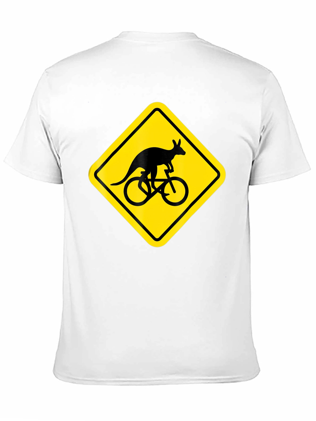 Black Kangaroo Cycling T-Shirt - Novelty Graphic Tee view 11
