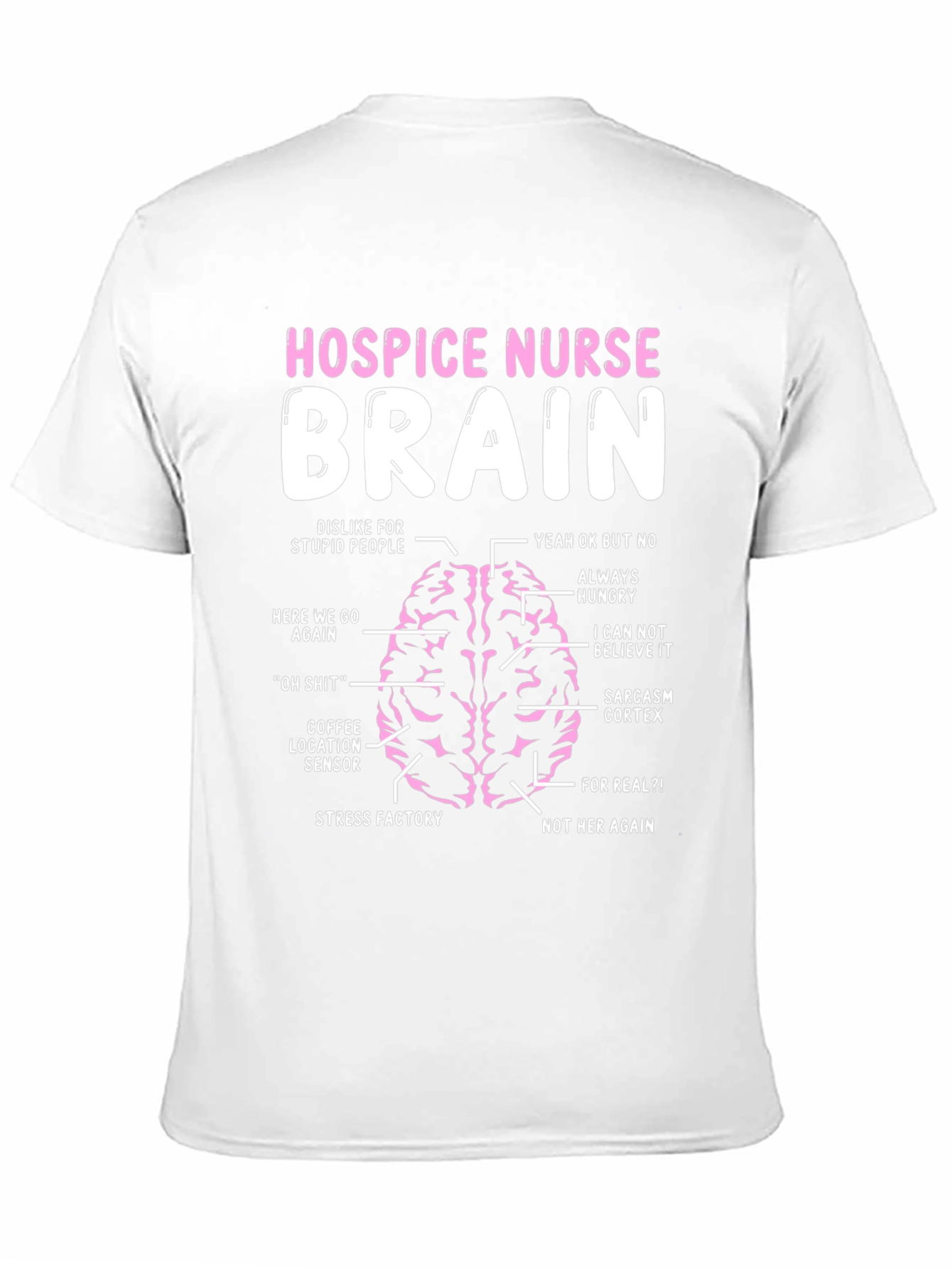 Black Hospice Nurse Brain Anatomy T-Shirt view 11