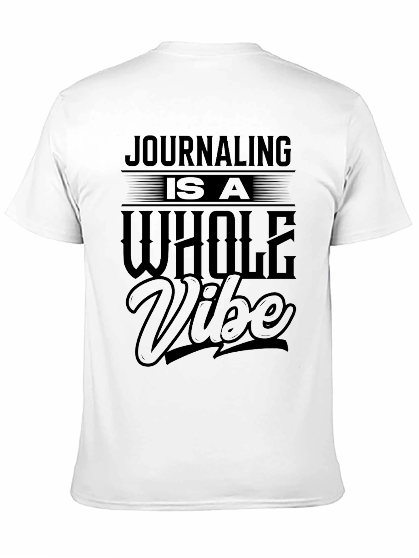 Black Journaling is a Whole Vibe Black T-Shirt view 11