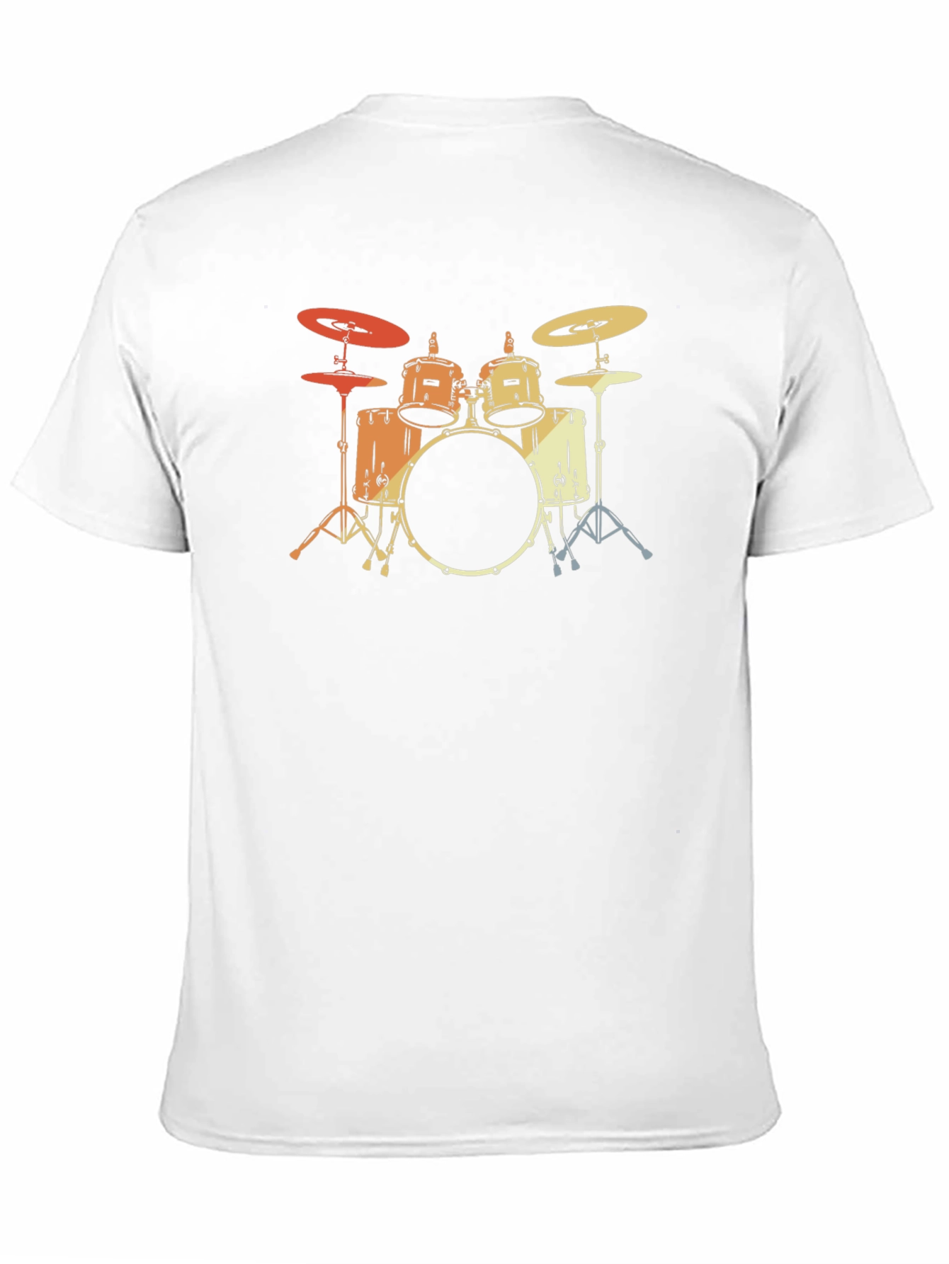 Black Vintage Drum Set Graphic Tee - Musician T-Shirt view 11
