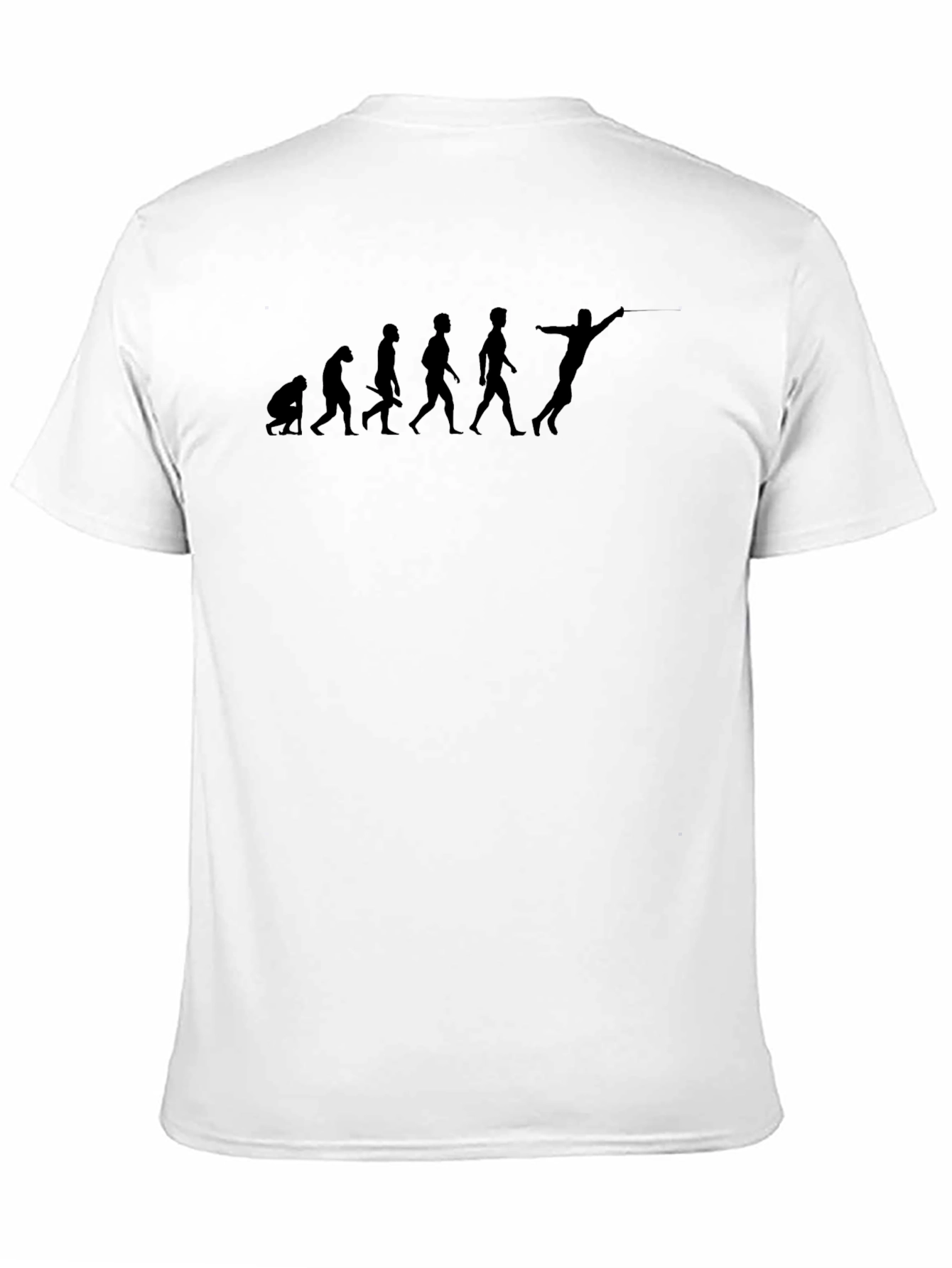 Black Evolution of Fencing T-Shirt - Black view 11