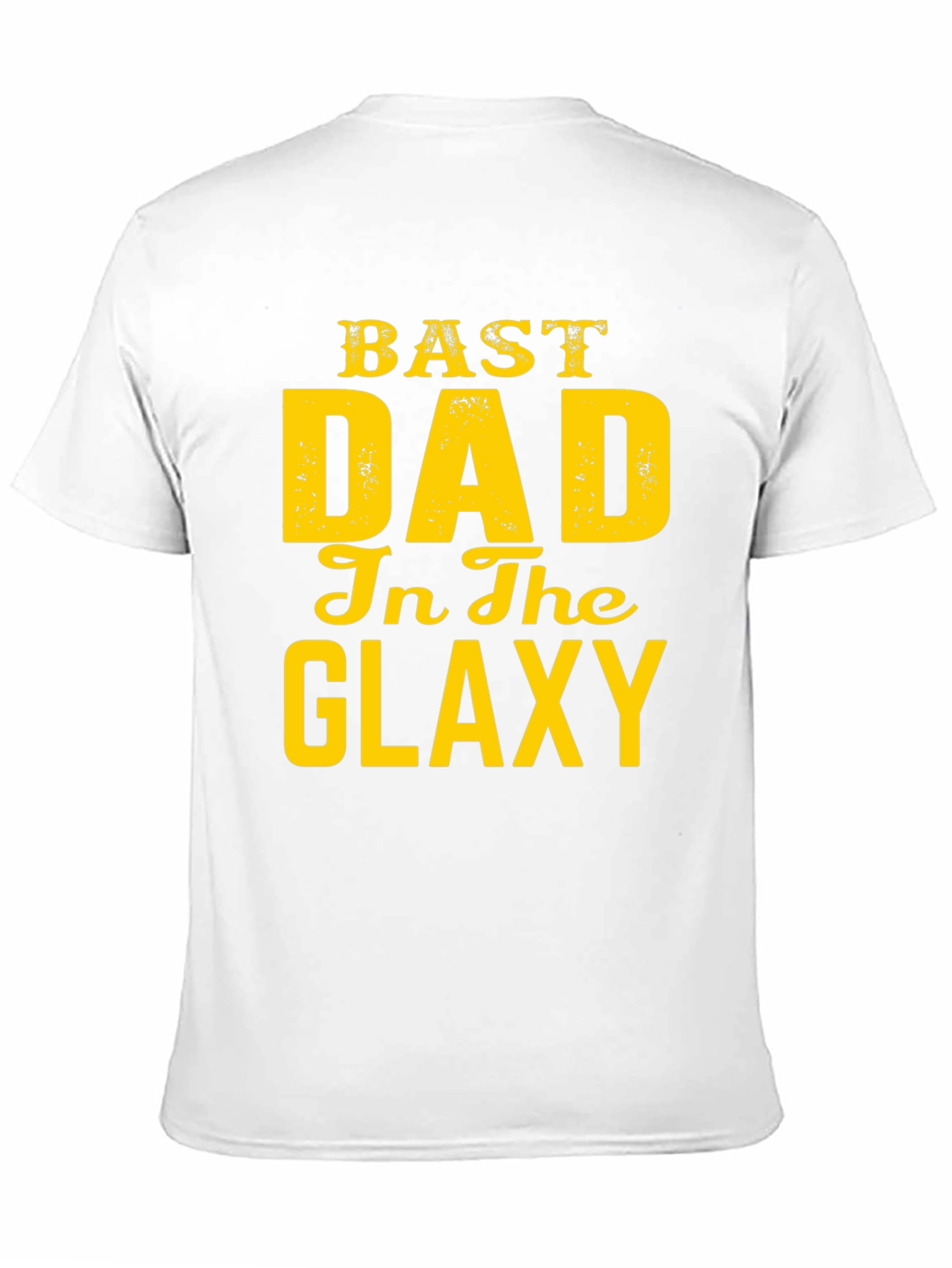 Black Best Dad in the Galaxy Graphic T-Shirt view 11