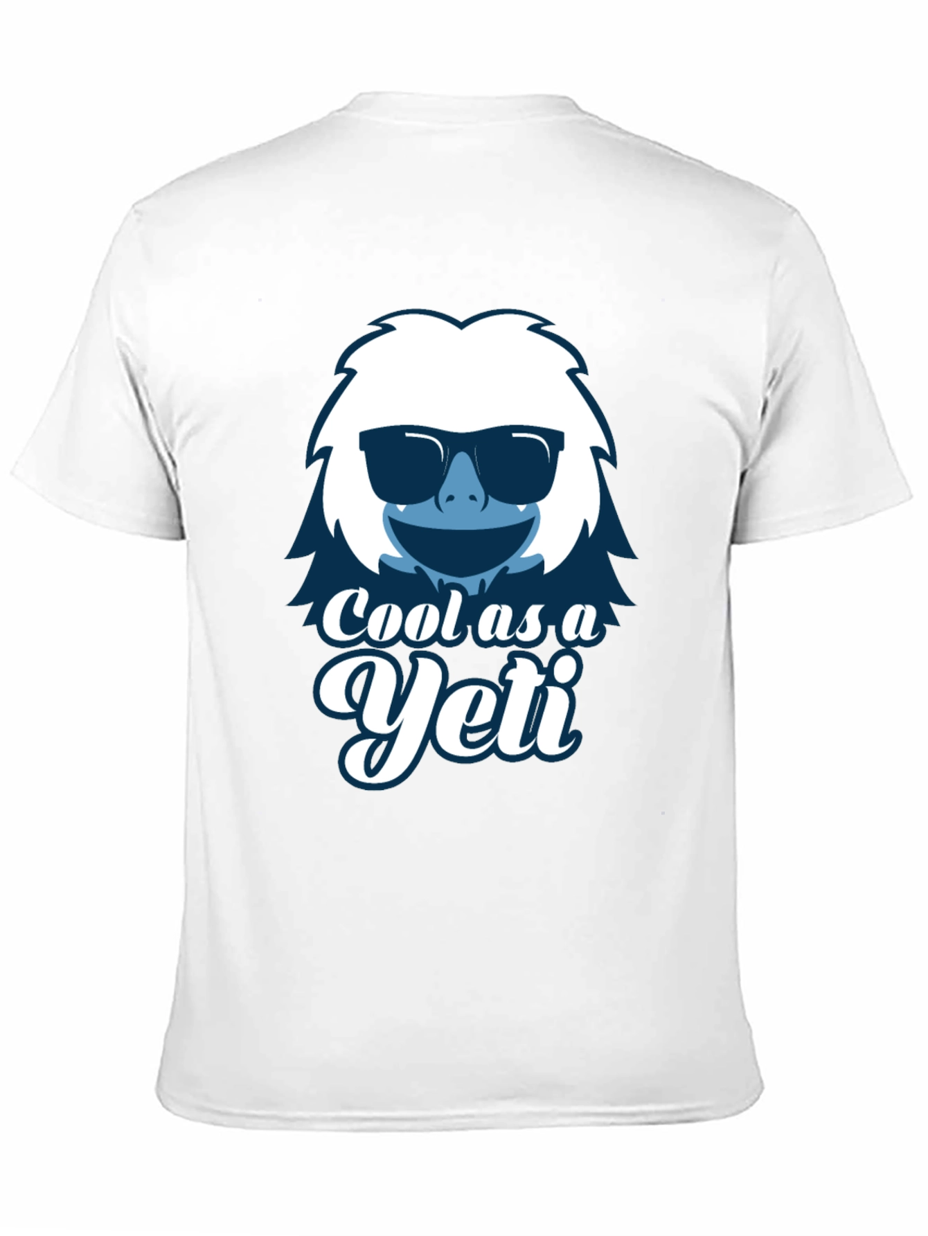 Black Cool as a Yeti Graphic T-Shirt view 11
