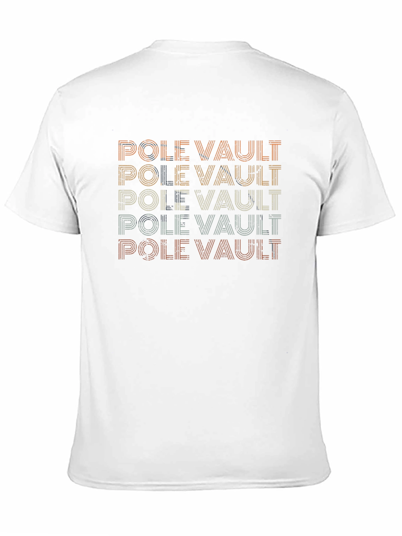 Black Pole Vault Retro T-Shirt view 11