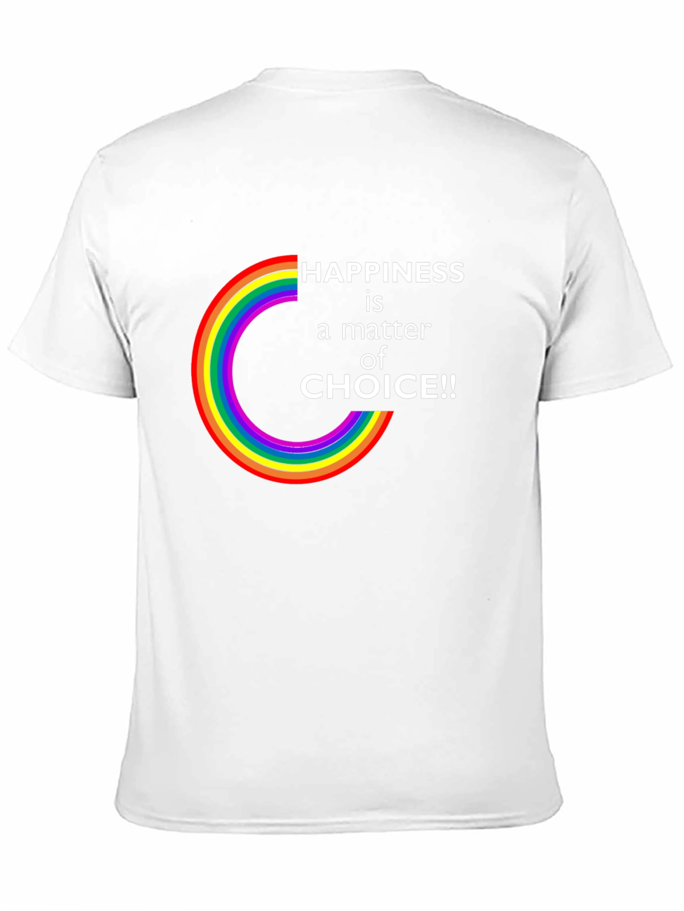 Black Happiness is a Choice LGBTQ Rainbow T-Shirt view 11