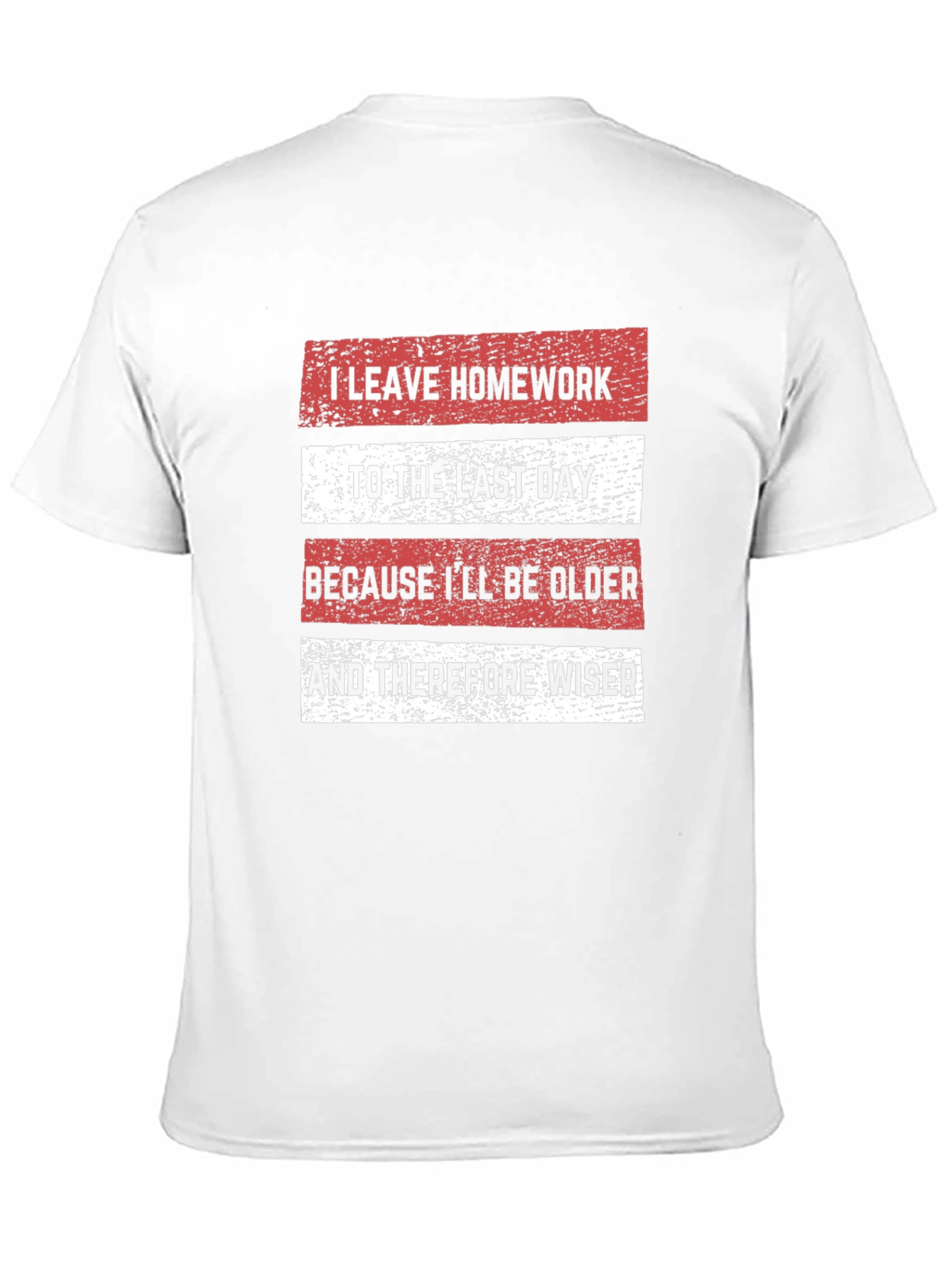 Black Funny Homework Procrastination T-Shirt view 11
