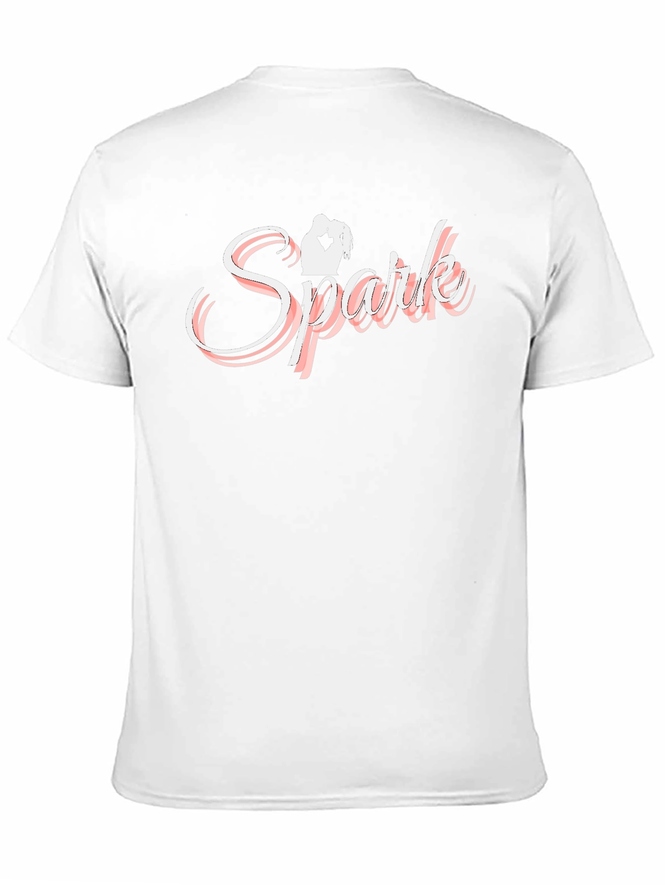 Black Spark Romance T-Shirt - Black Crew Neck Tee view 11