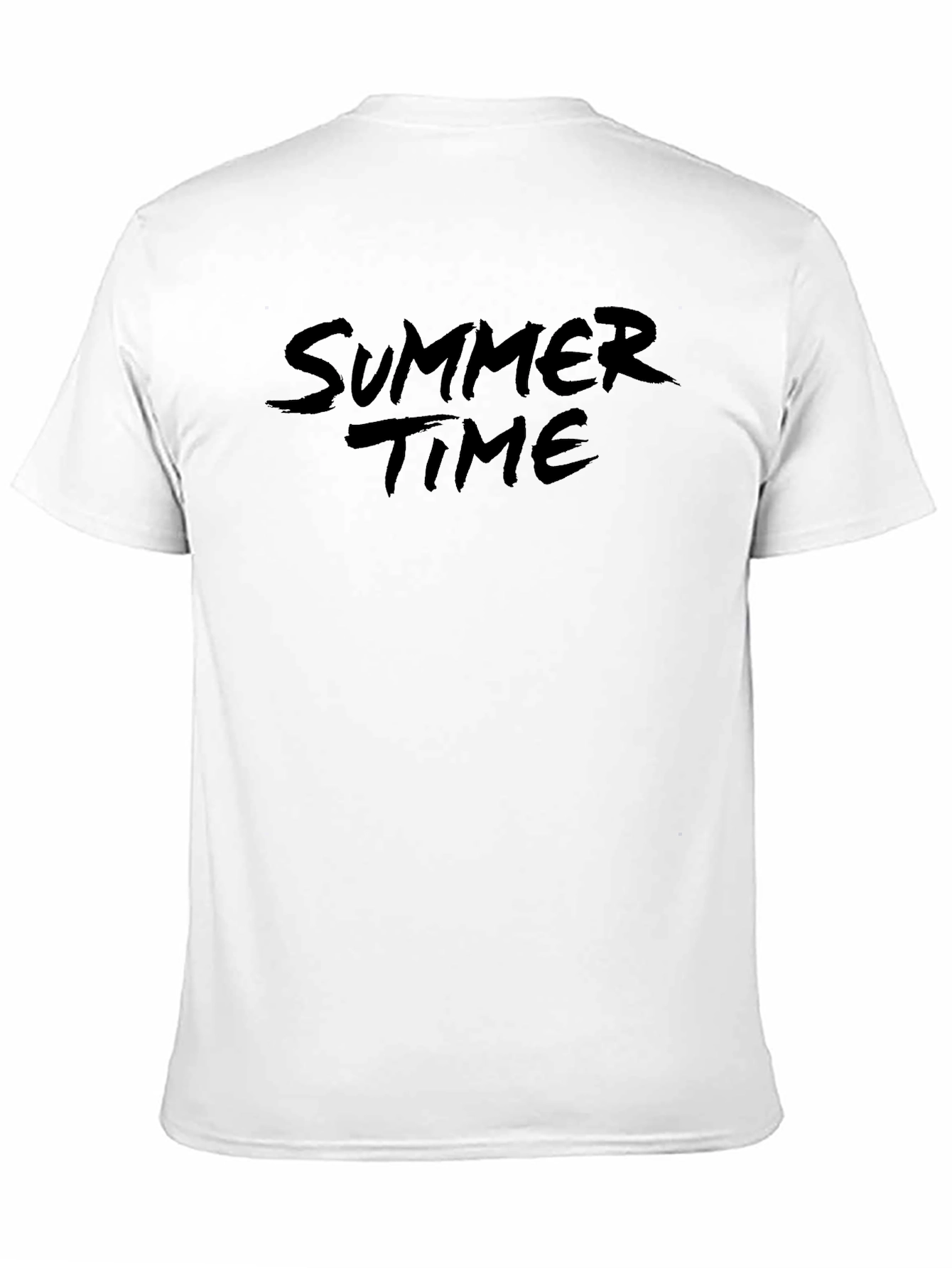 Black Summer Time Black Tee Shirt Casual Style view 11