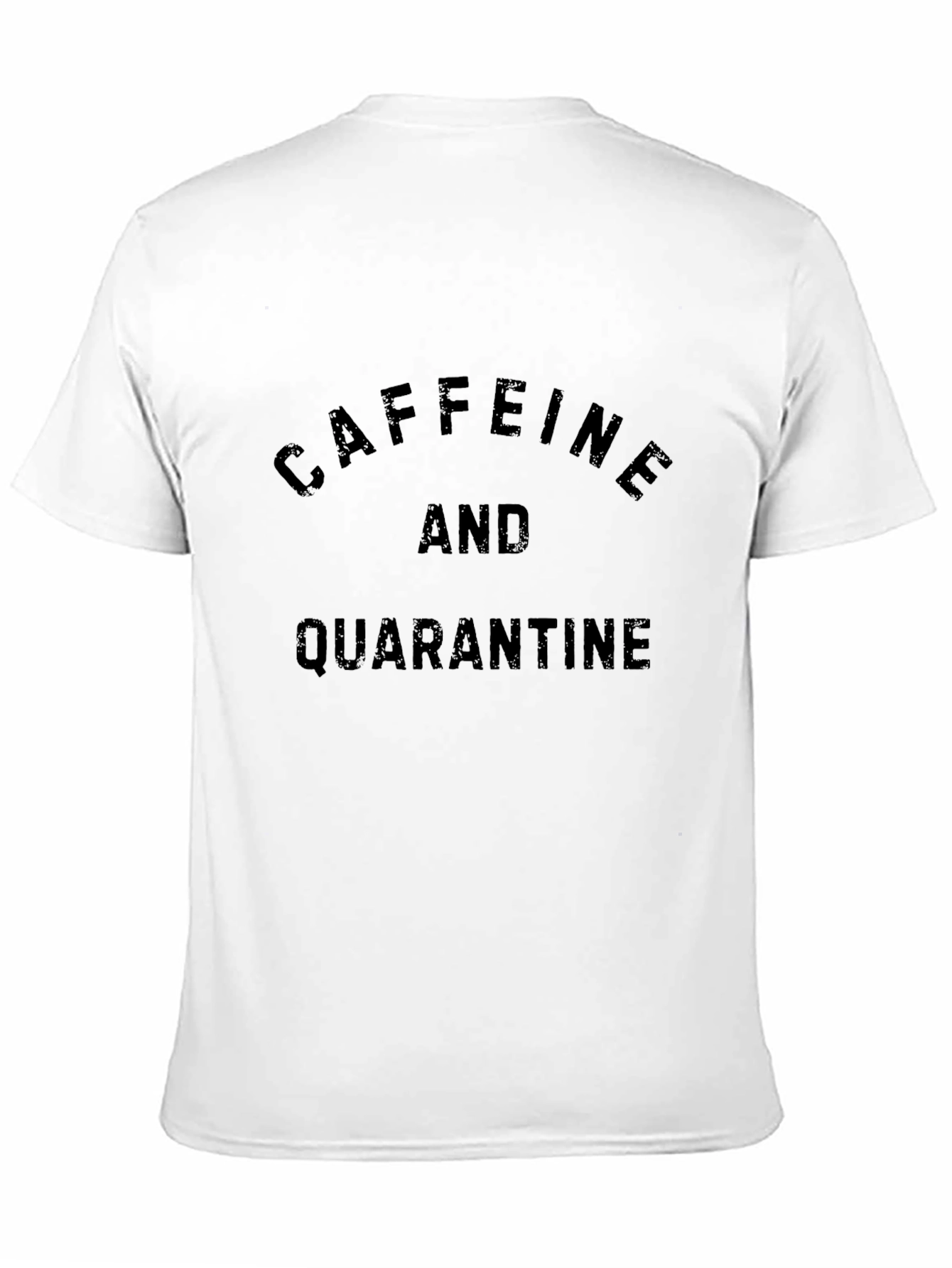 Black Caffeine and Quarantine Graphic Tee - Black view 11