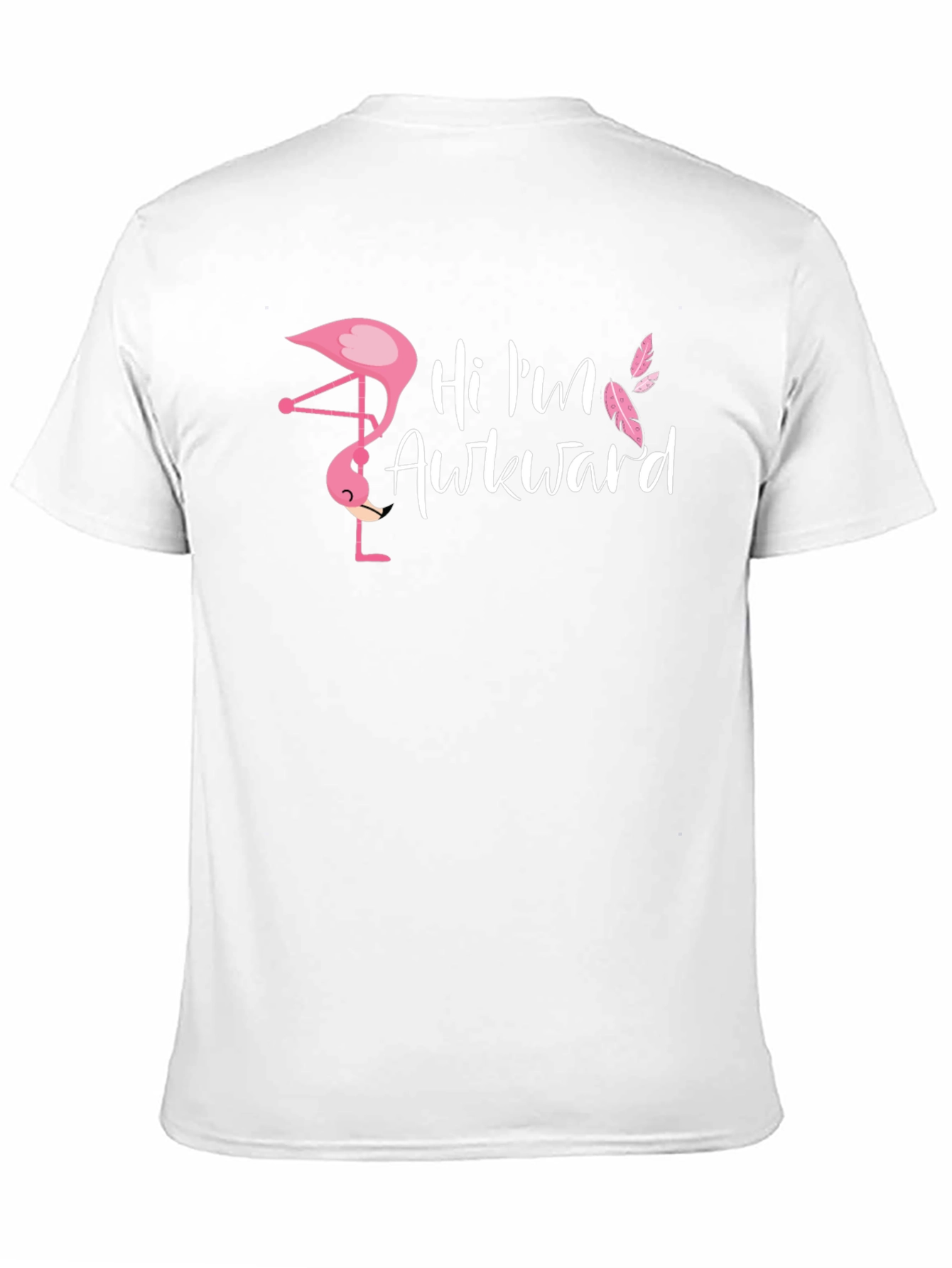 Black Awkward Flamingo Graphic T-Shirt - Men's Black Tee view 11