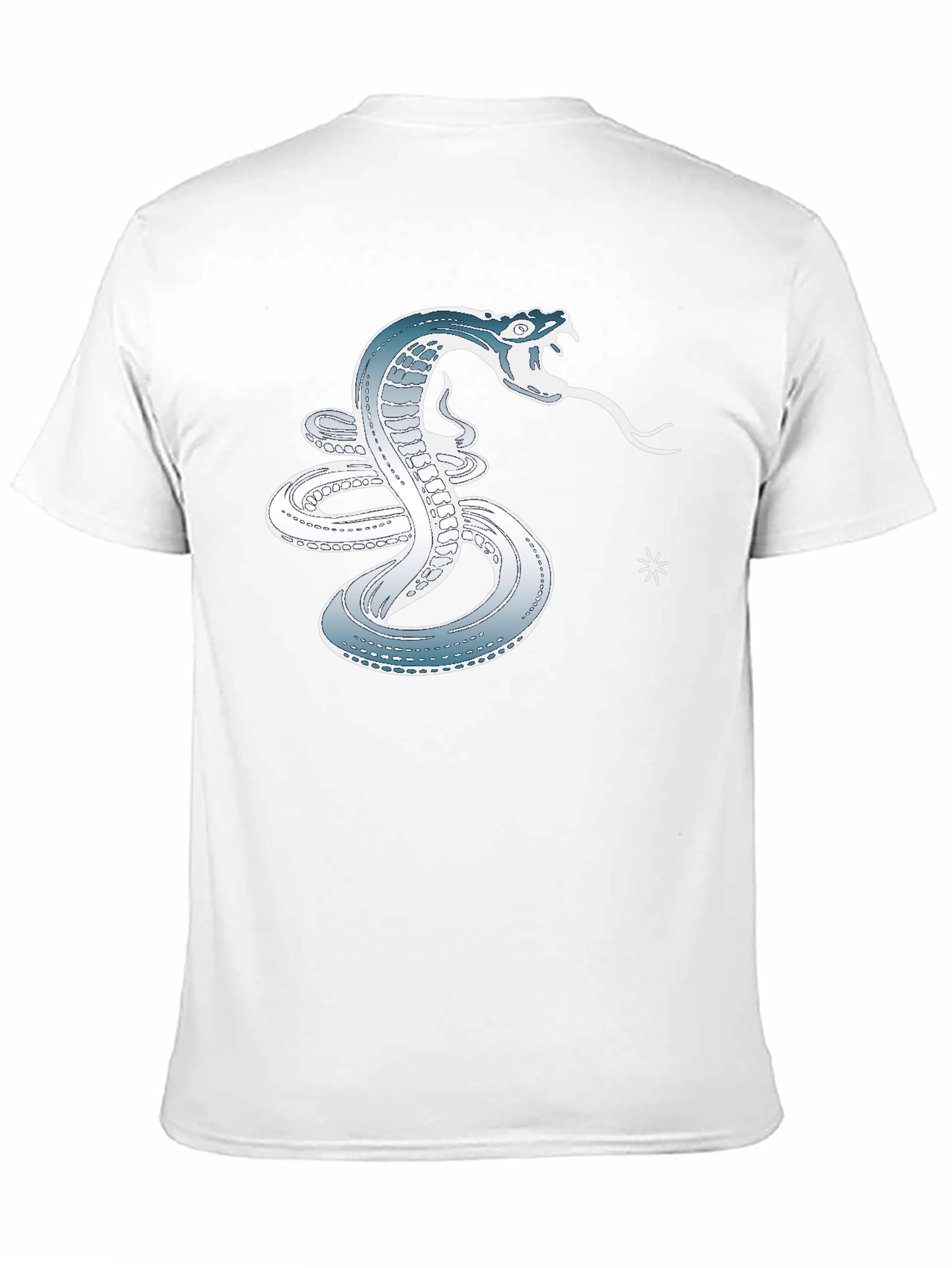 Black Serpent Strike Tee - Cool Snake Graphic T-Shirt view 11