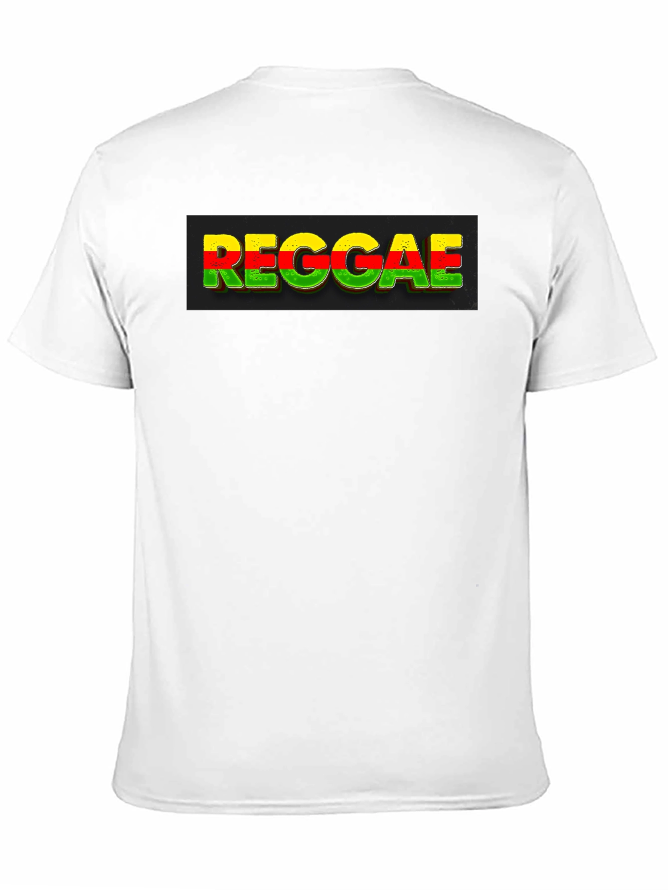 Black Reggae T-Shirt - Rasta Colors, Unique Design view 11