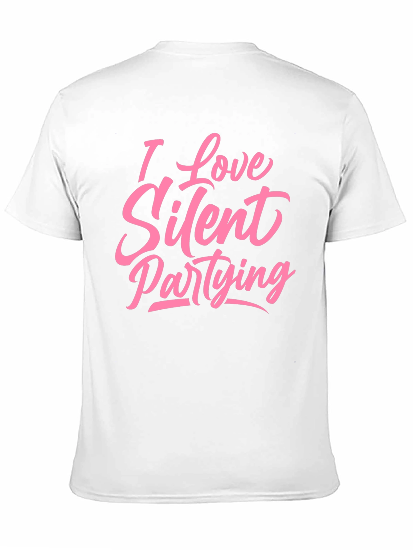 Black I Love Silent Partying T-Shirt - Black view 11