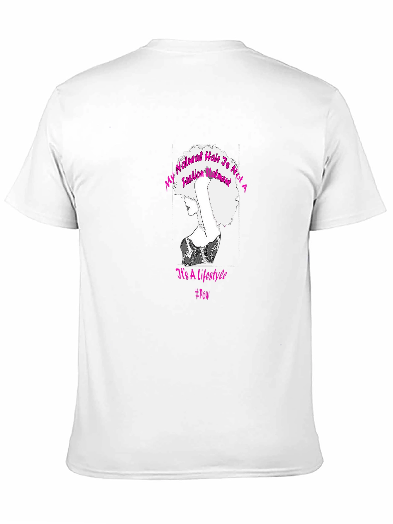 Black Natural Hair Lifestyle T-Shirt - Black view 11