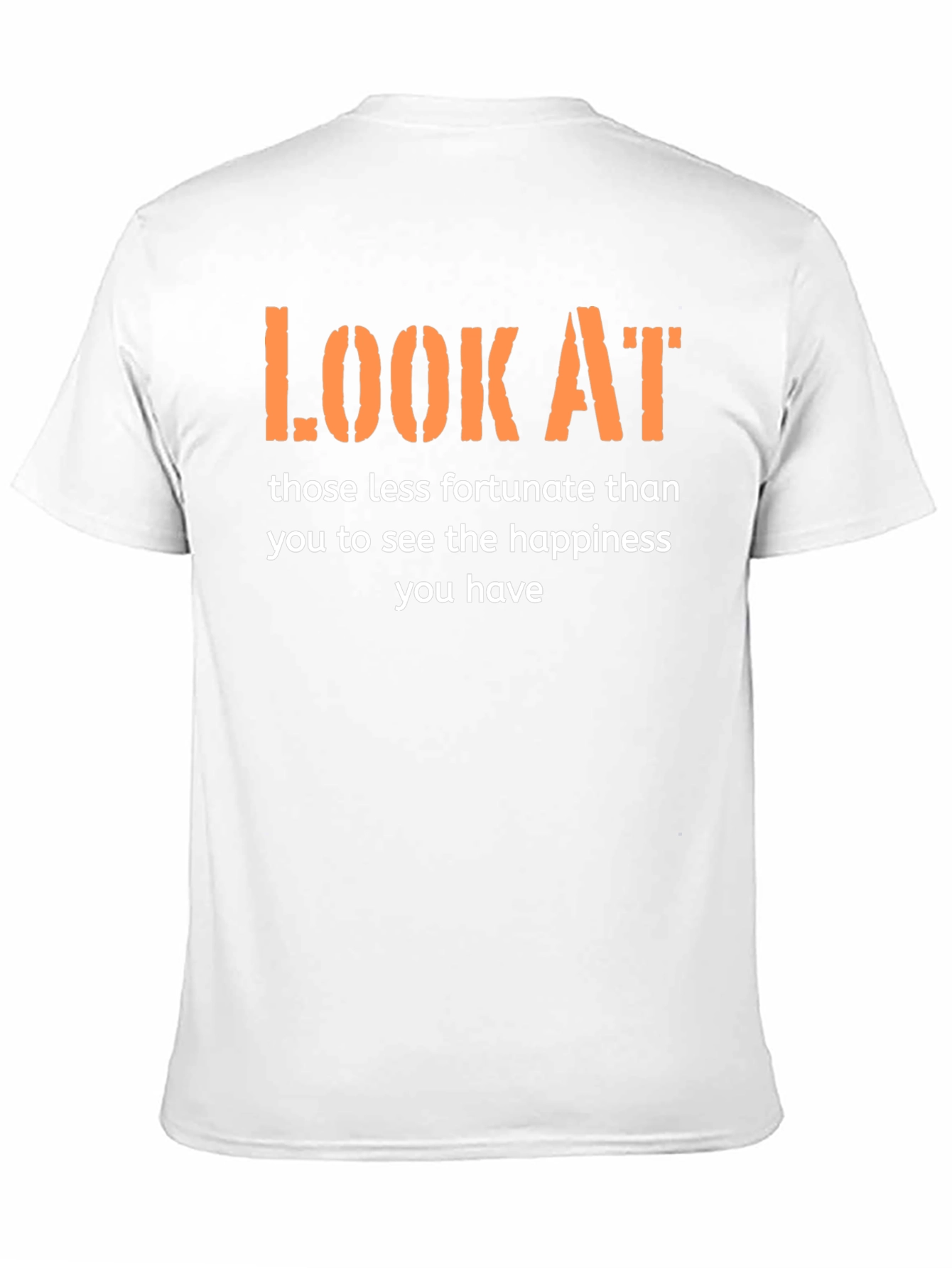 Black Inspirational Graphic Tee - 'Look At' T-Shirt view 11
