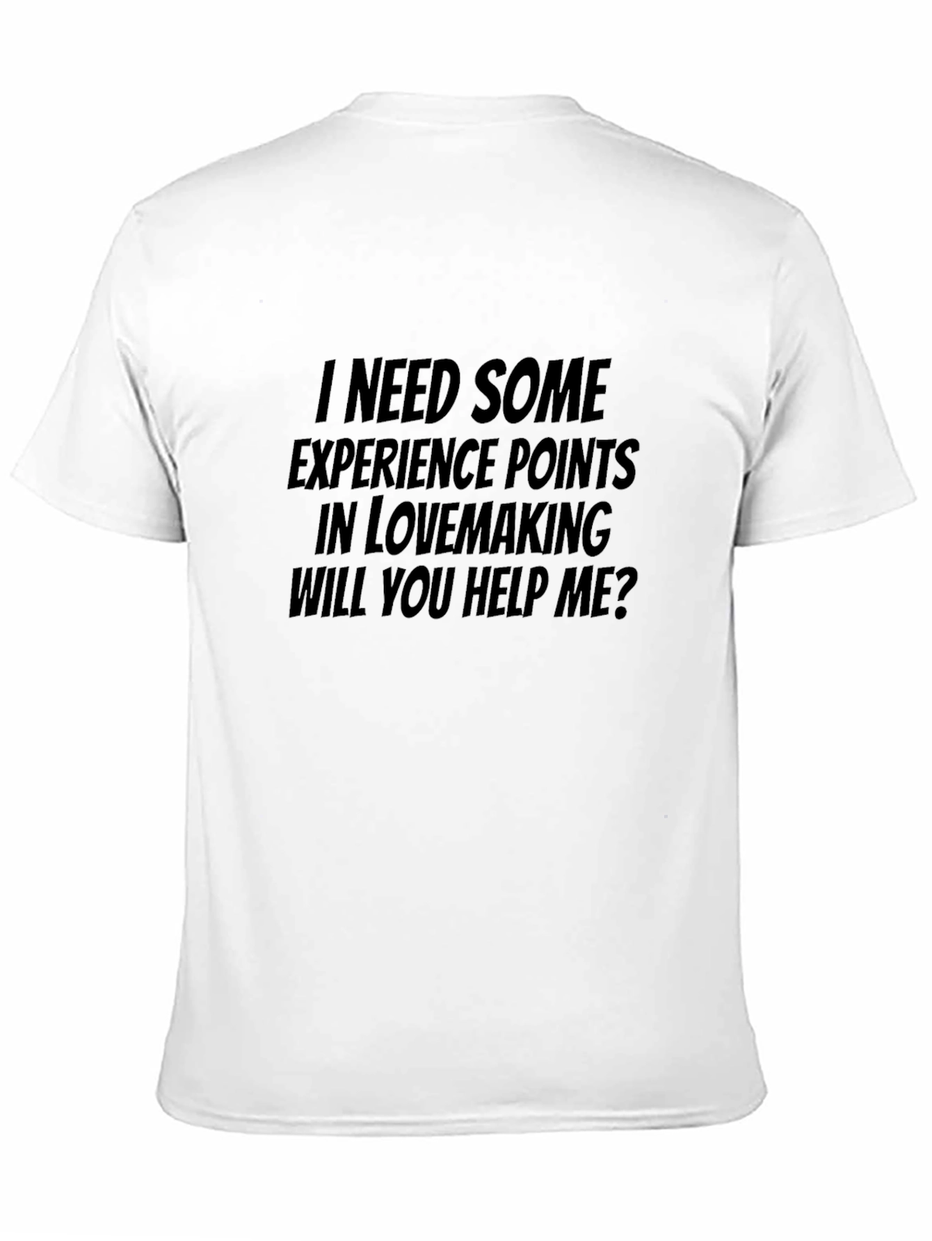 Black Experience Points Lovemaking T-Shirt - Funny & Bold! view 11