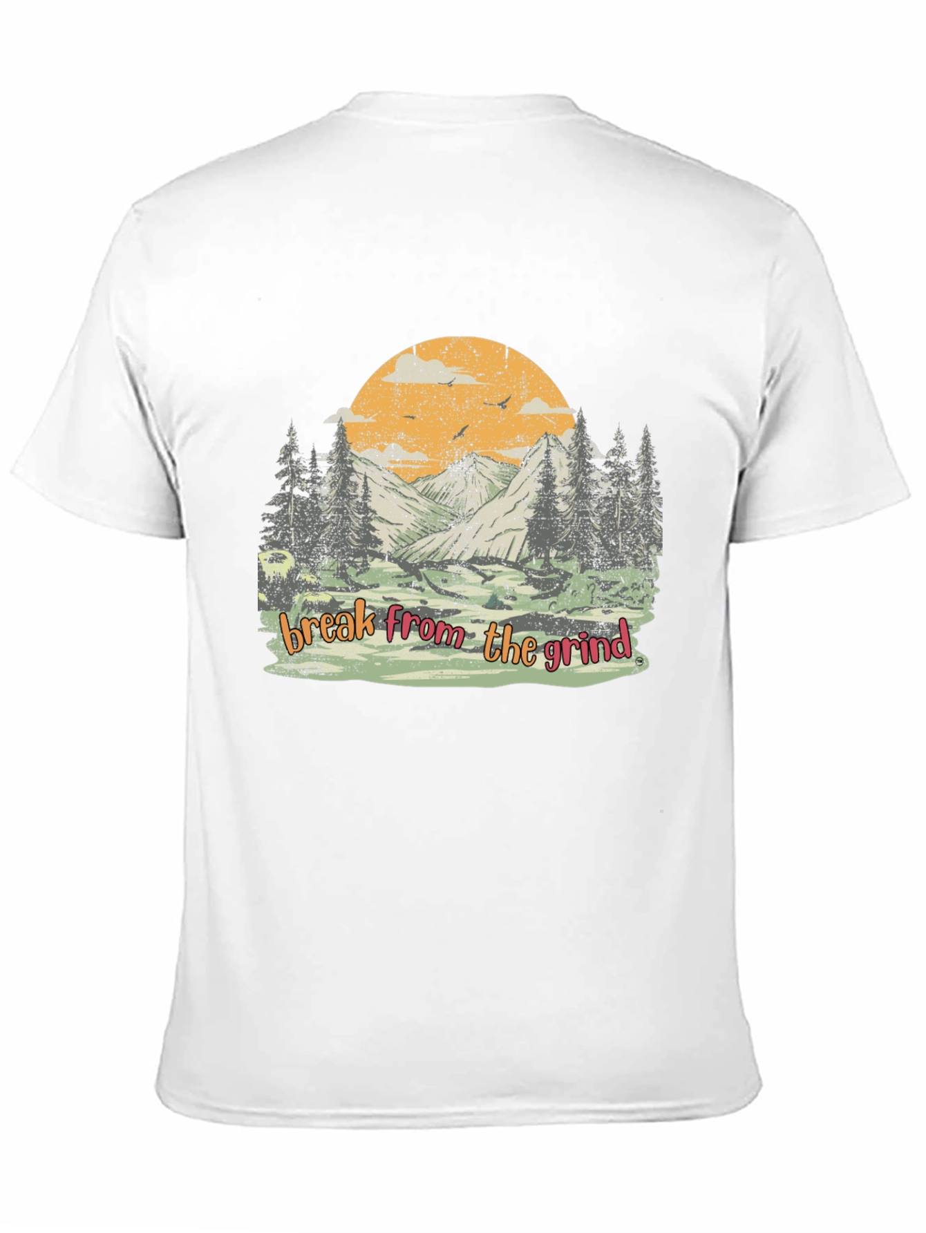 Black Nature Scene Tee - Break From The Grind view 11