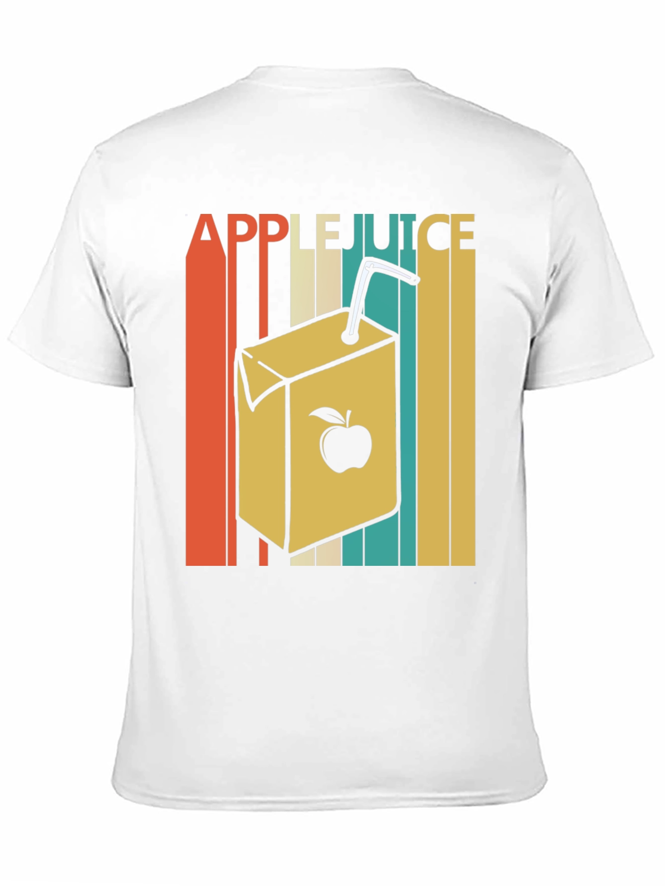 Black Retro Apple Juice T-Shirt view 11