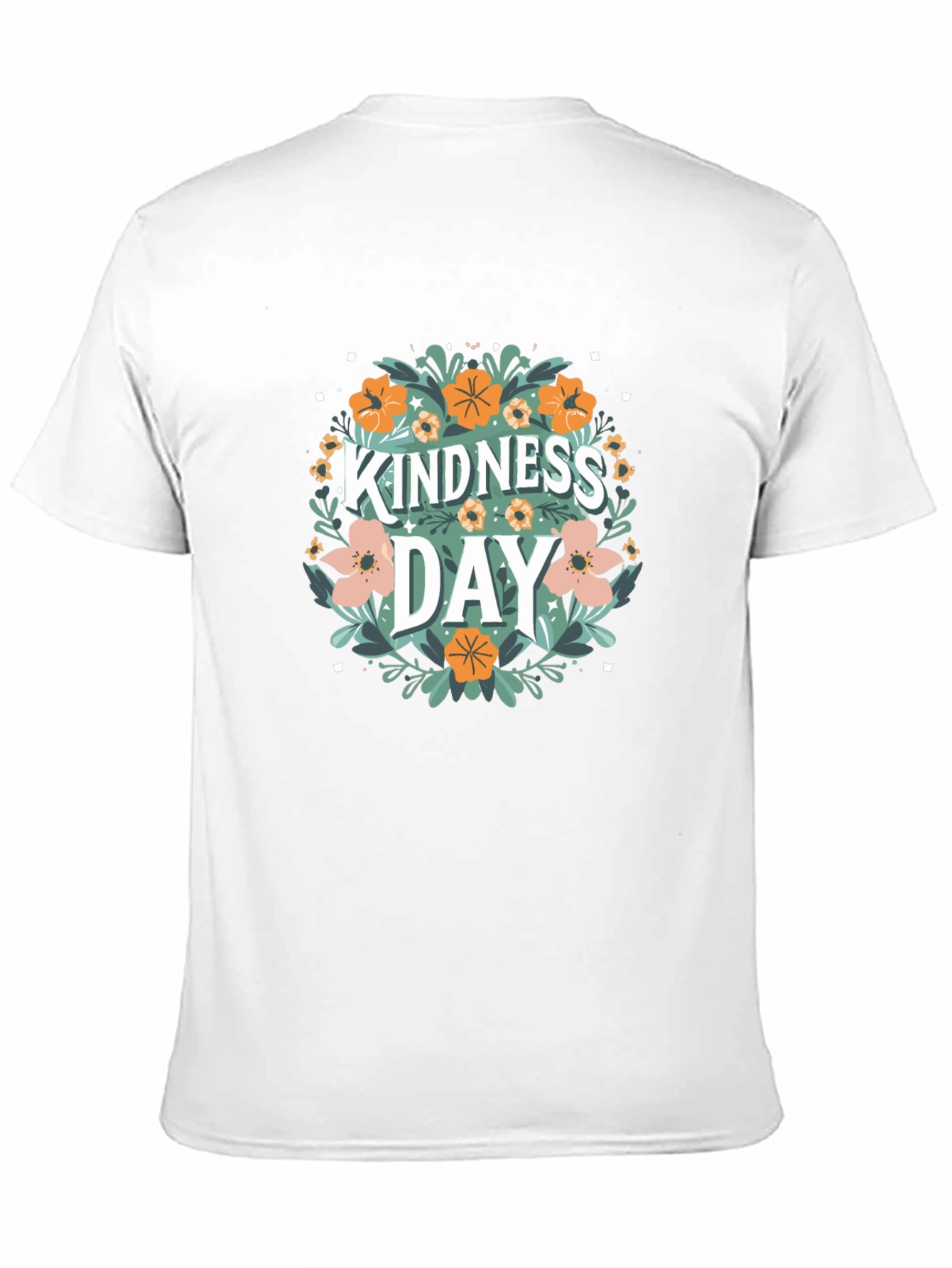 Black Kindness Day Floral T-Shirt view 11