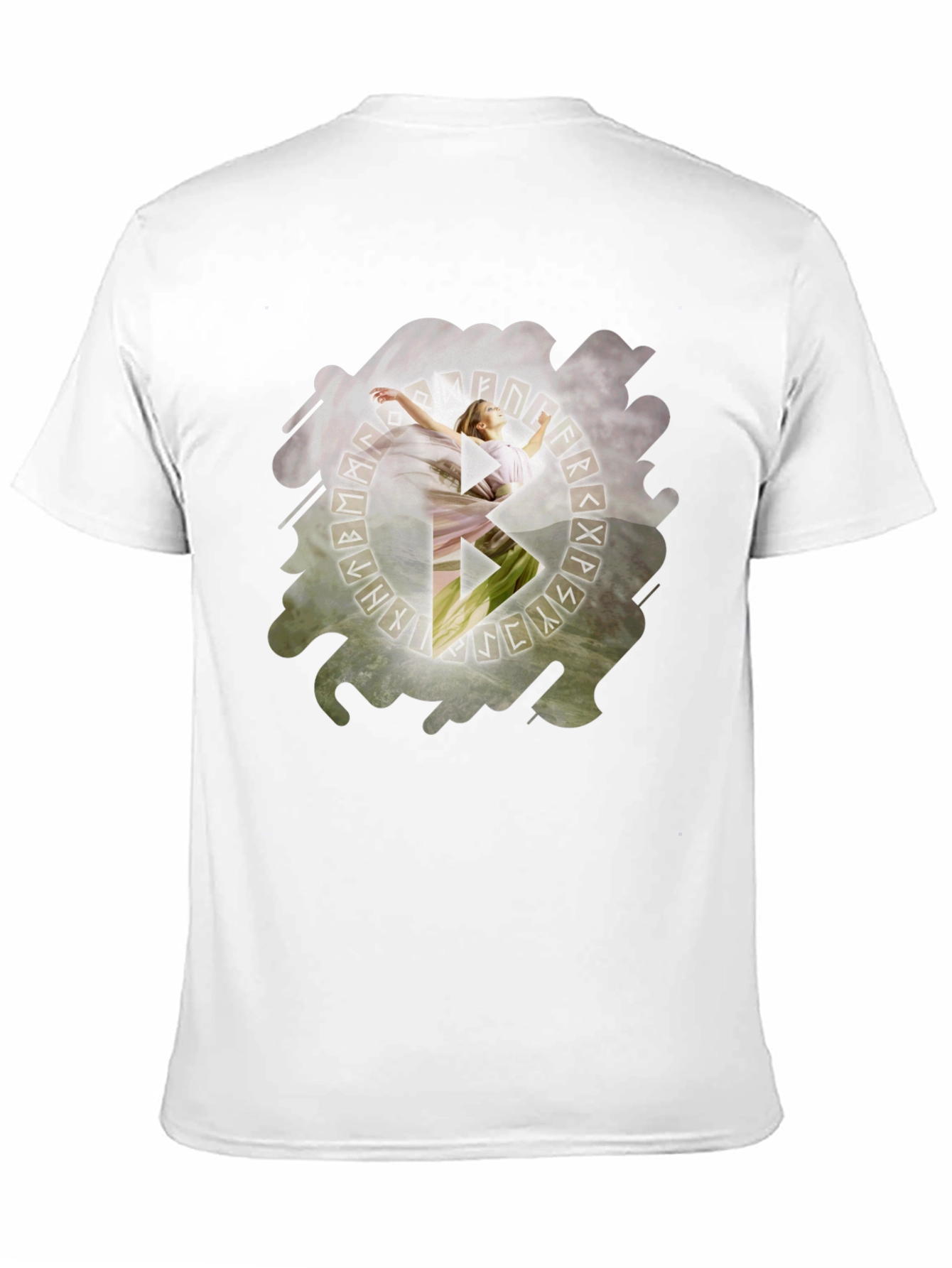 Black Mystic Rune Circle T-Shirt view 11