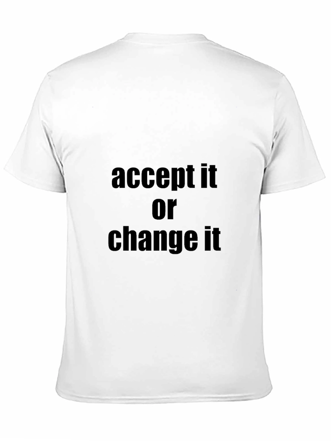 Black Accept It or Change It - Black Graphic Tee view 11
