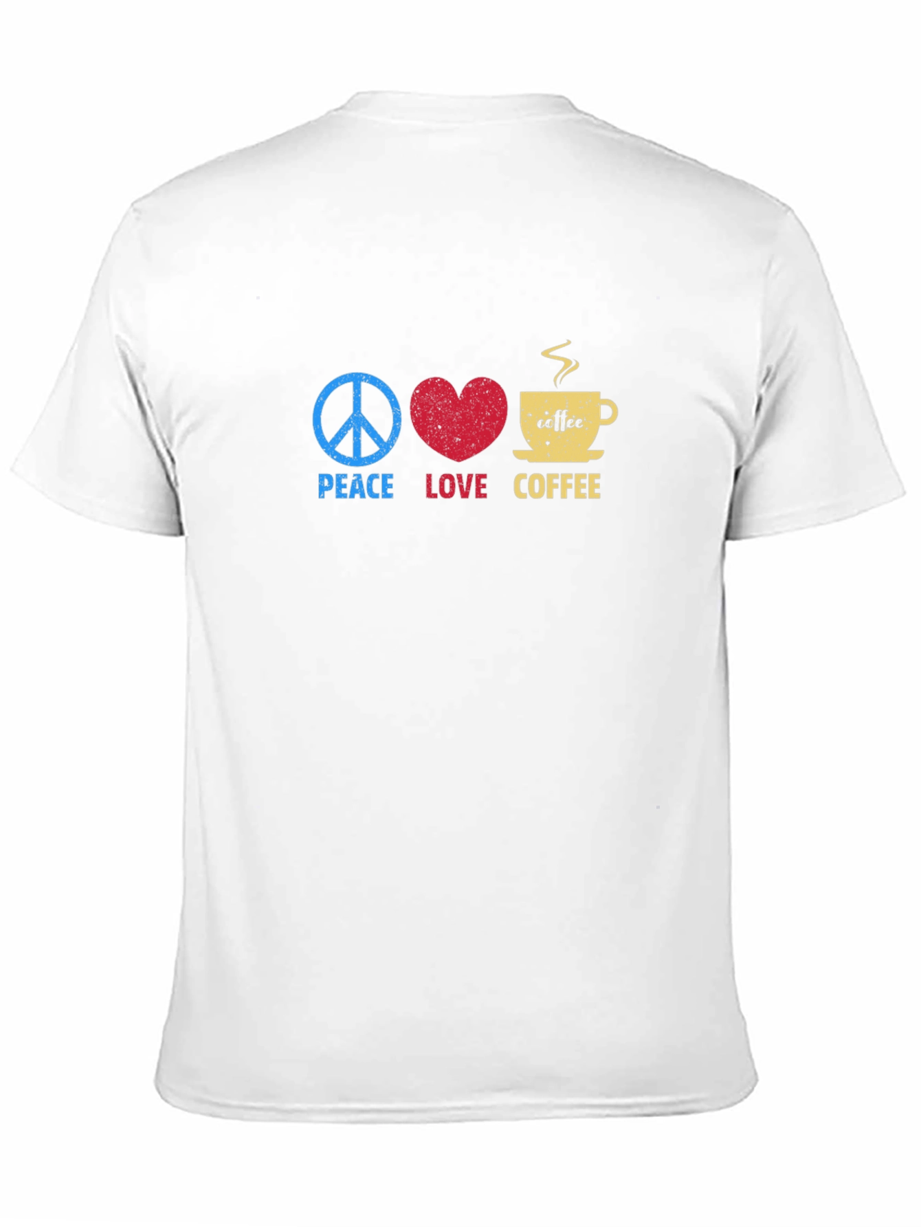 Black Peace Love Coffee Graphic Tee - Trendy Casual Comfort view 11
