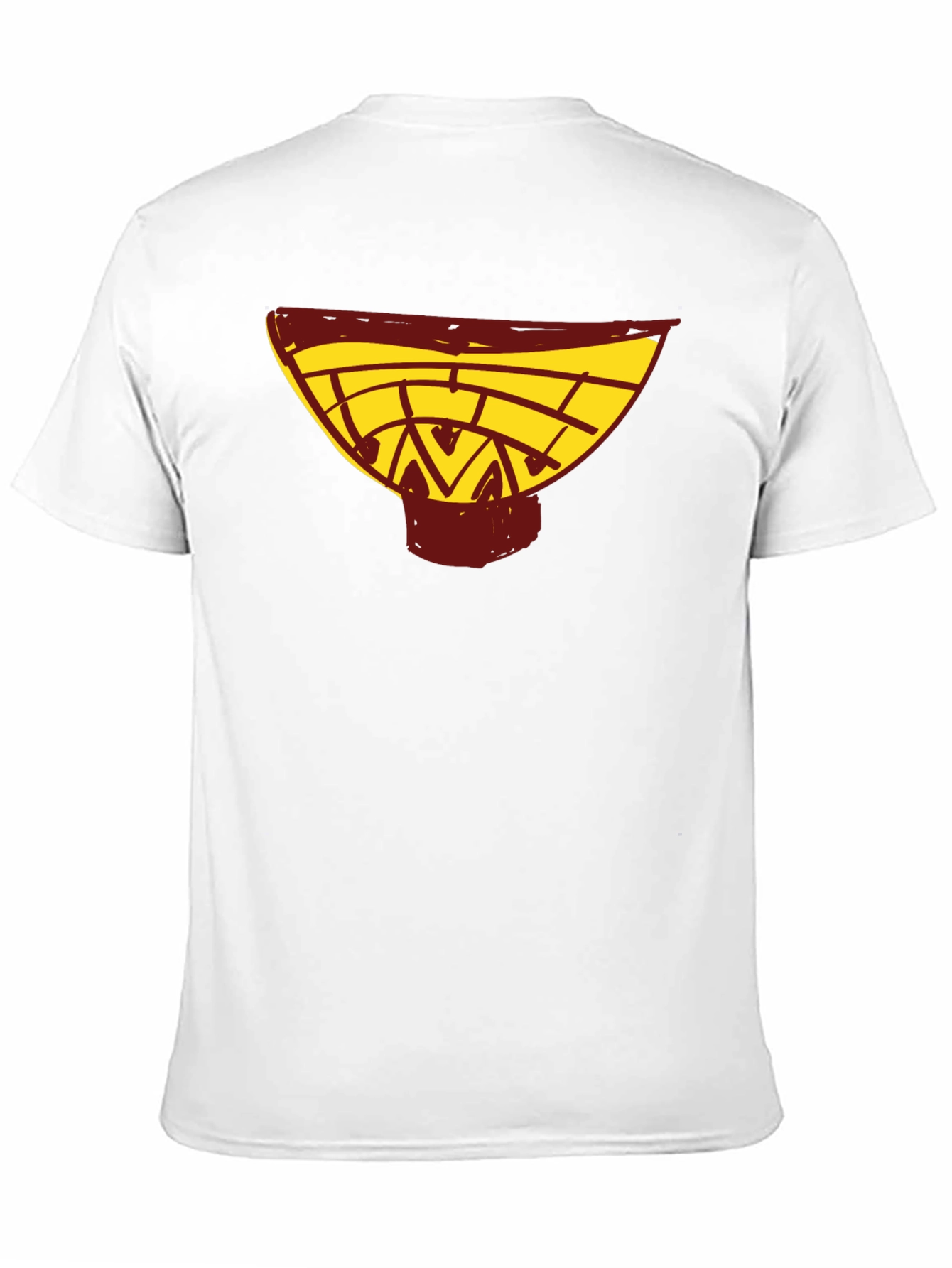 Black Abstract Bowl Graphic Black T-Shirt view 11