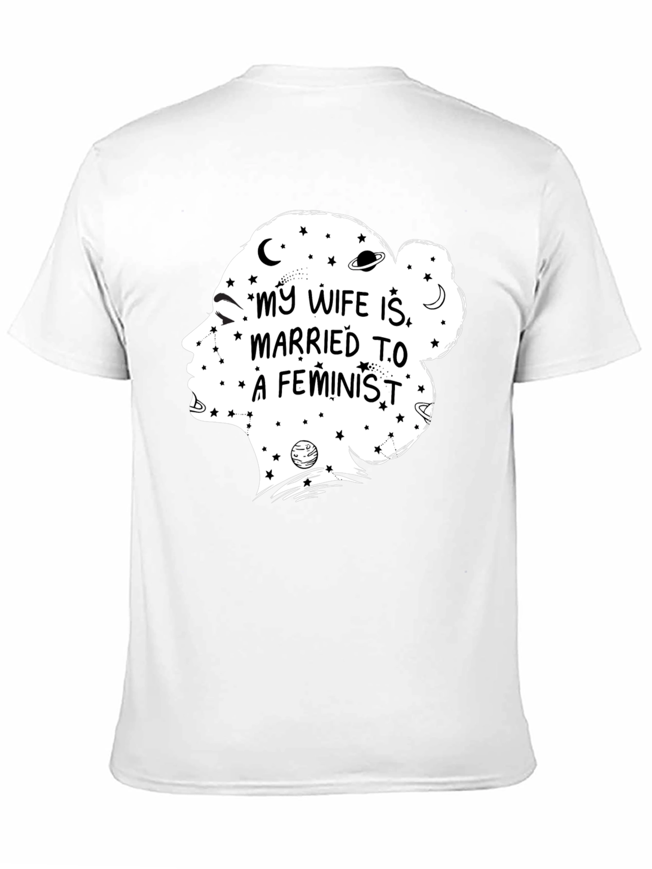 Feminist Wife Graphic Tee - Black Crewneck - 11