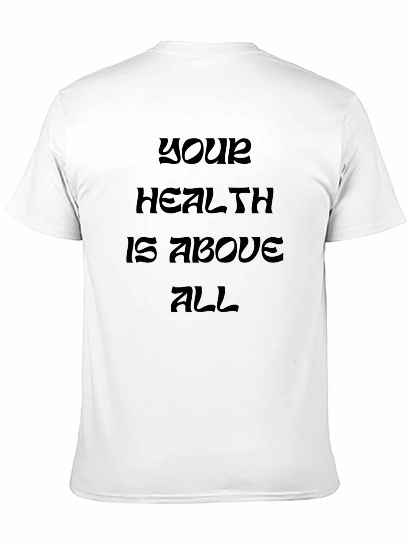 Black Health is Above All Black T-Shirt view 11
