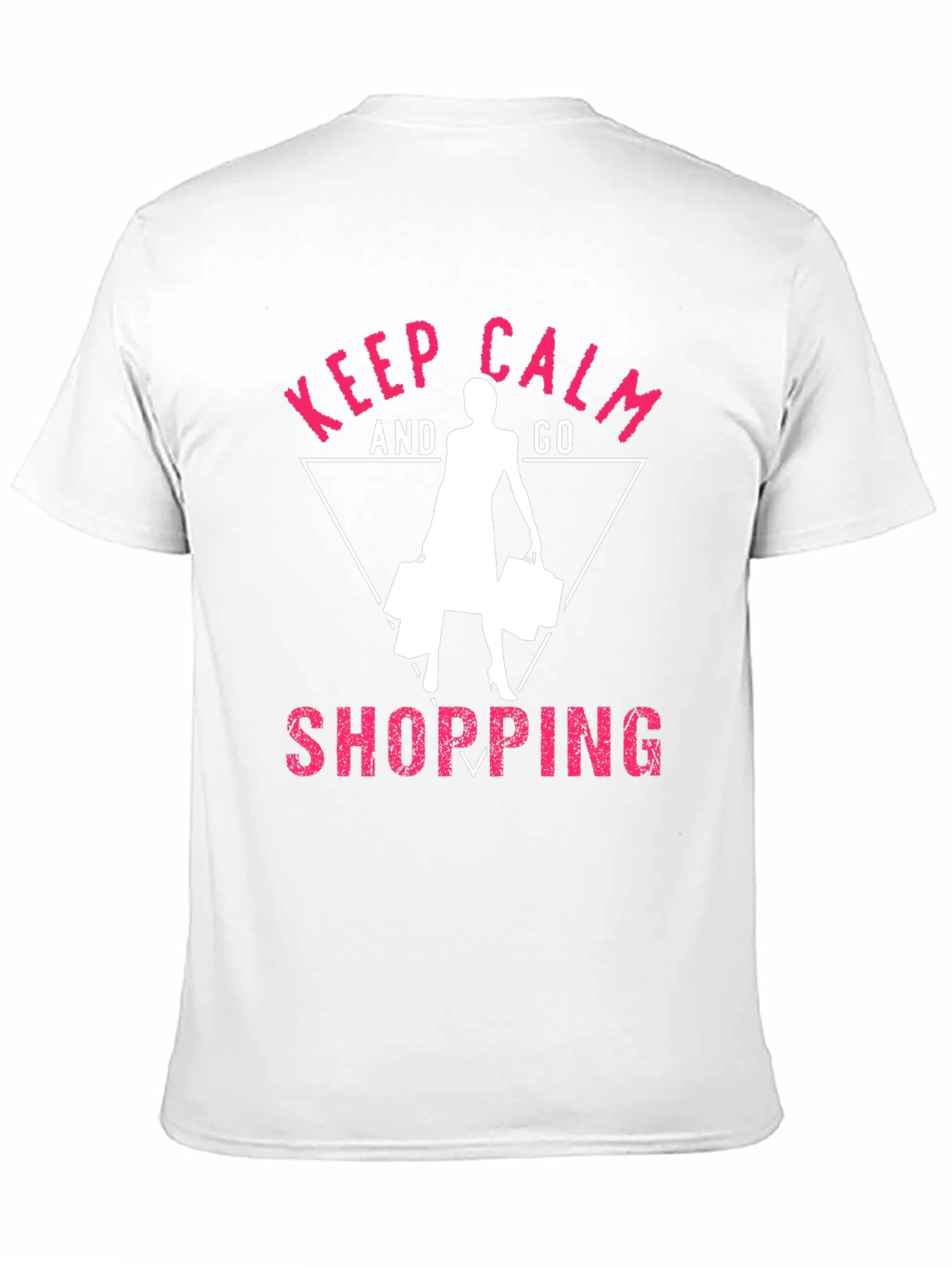 Black Keep Calm and Go Shopping Black T-Shirt view 11