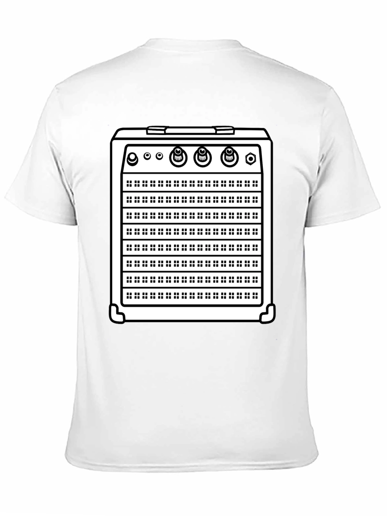 Black Amp Graphic Tee - Musician's Black T-Shirt view 11