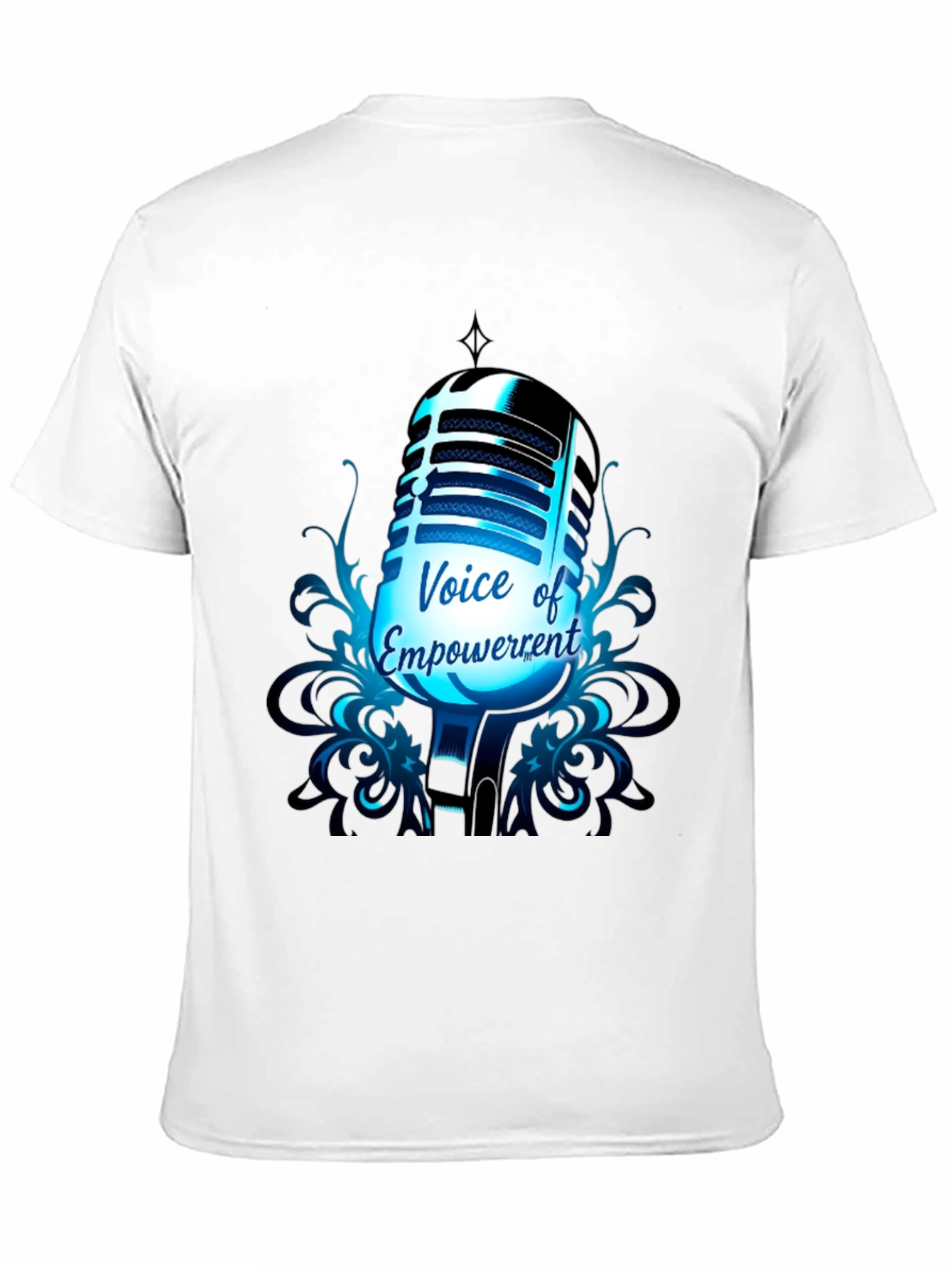 Black Voice of Empowerment T-Shirt: Retro Microphone Graphic Tee view 11