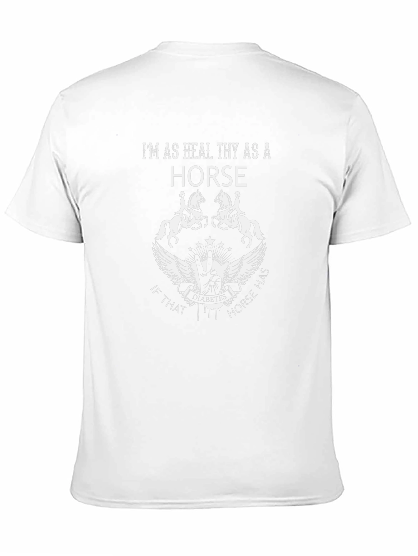 Black I'm As Healthy As A Horse Graphic T-Shirt view 11