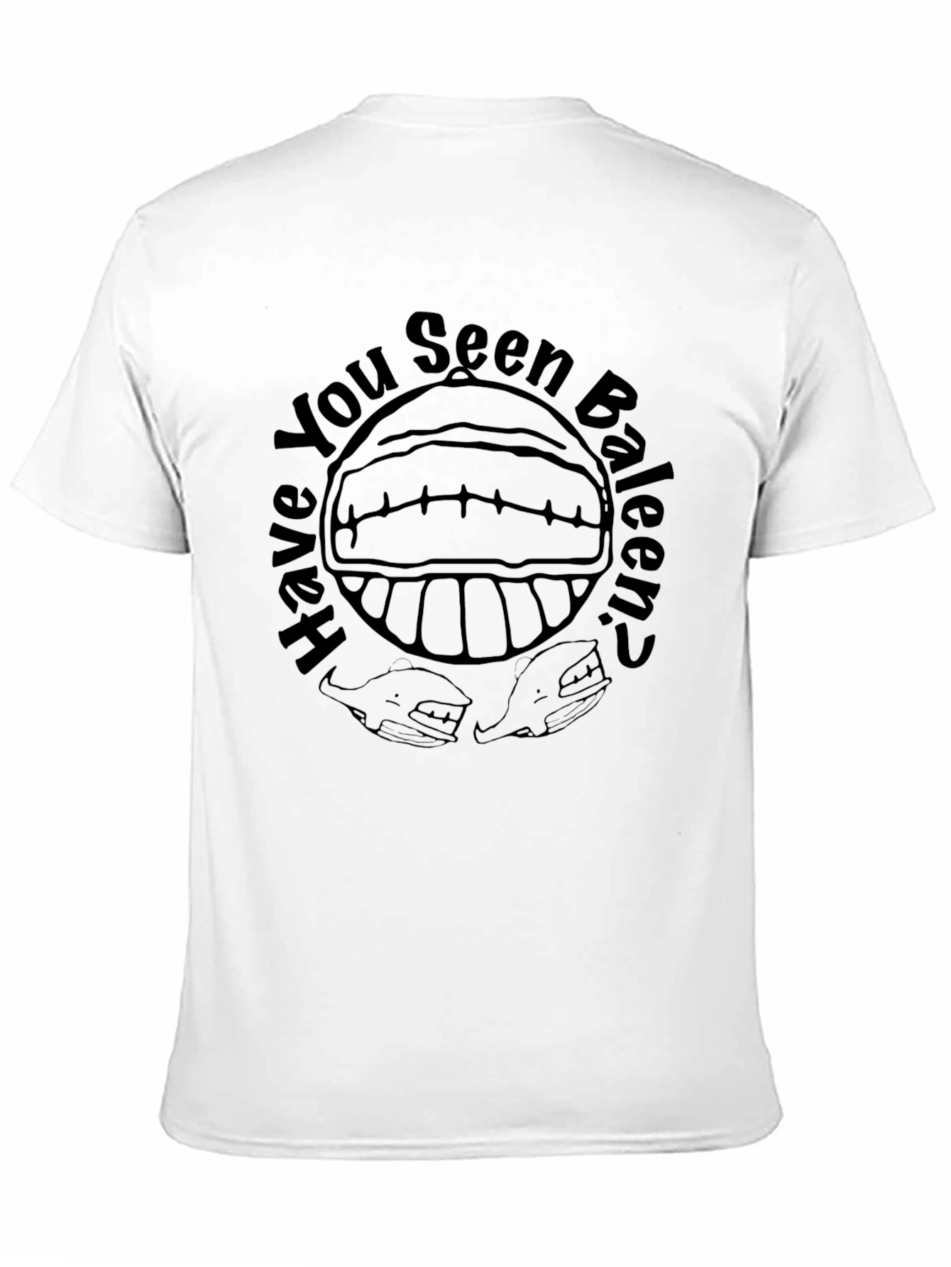 Black Have You Seen Baleen? Funny Graphic Tee view 11